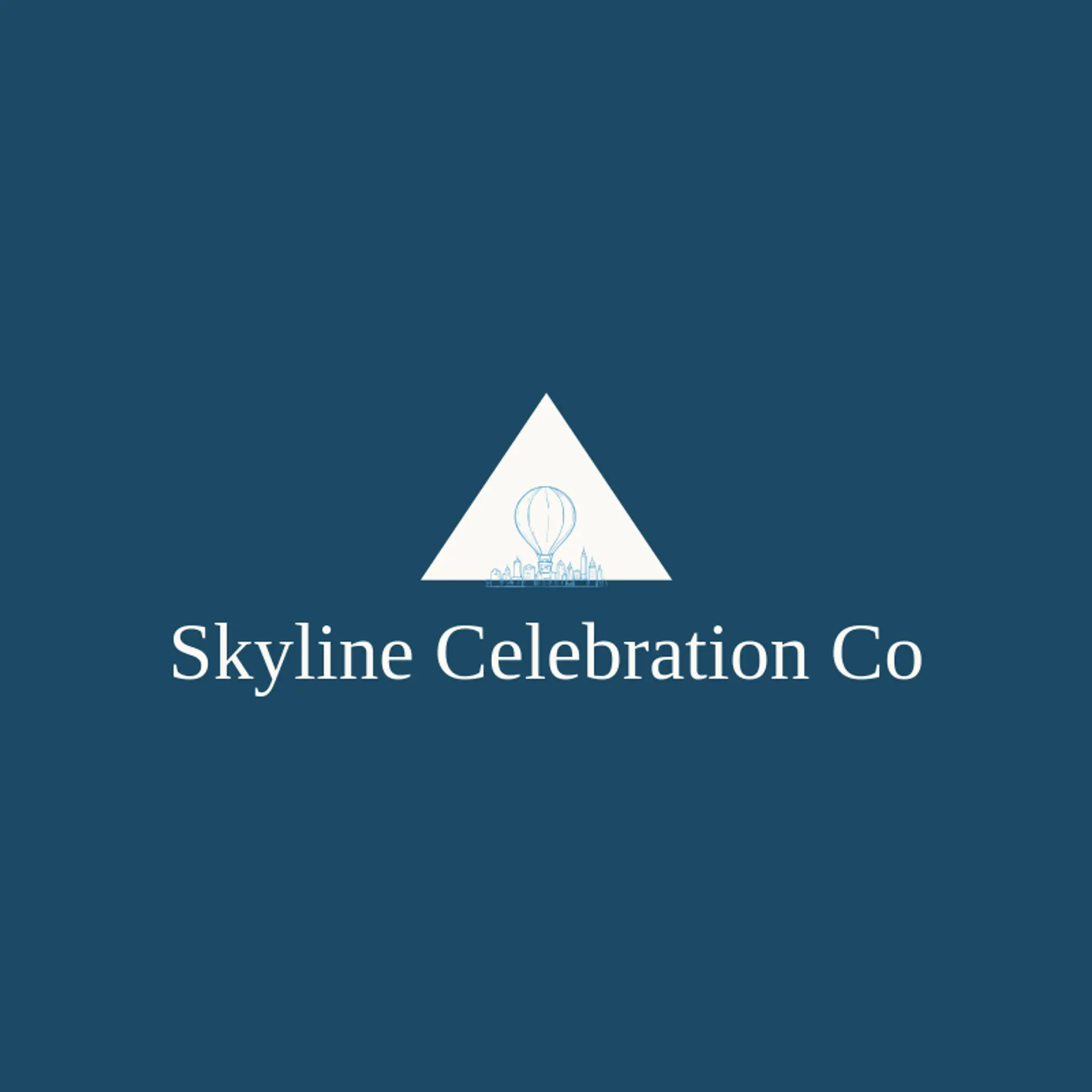 Skyline Celebration Co logo for balloon