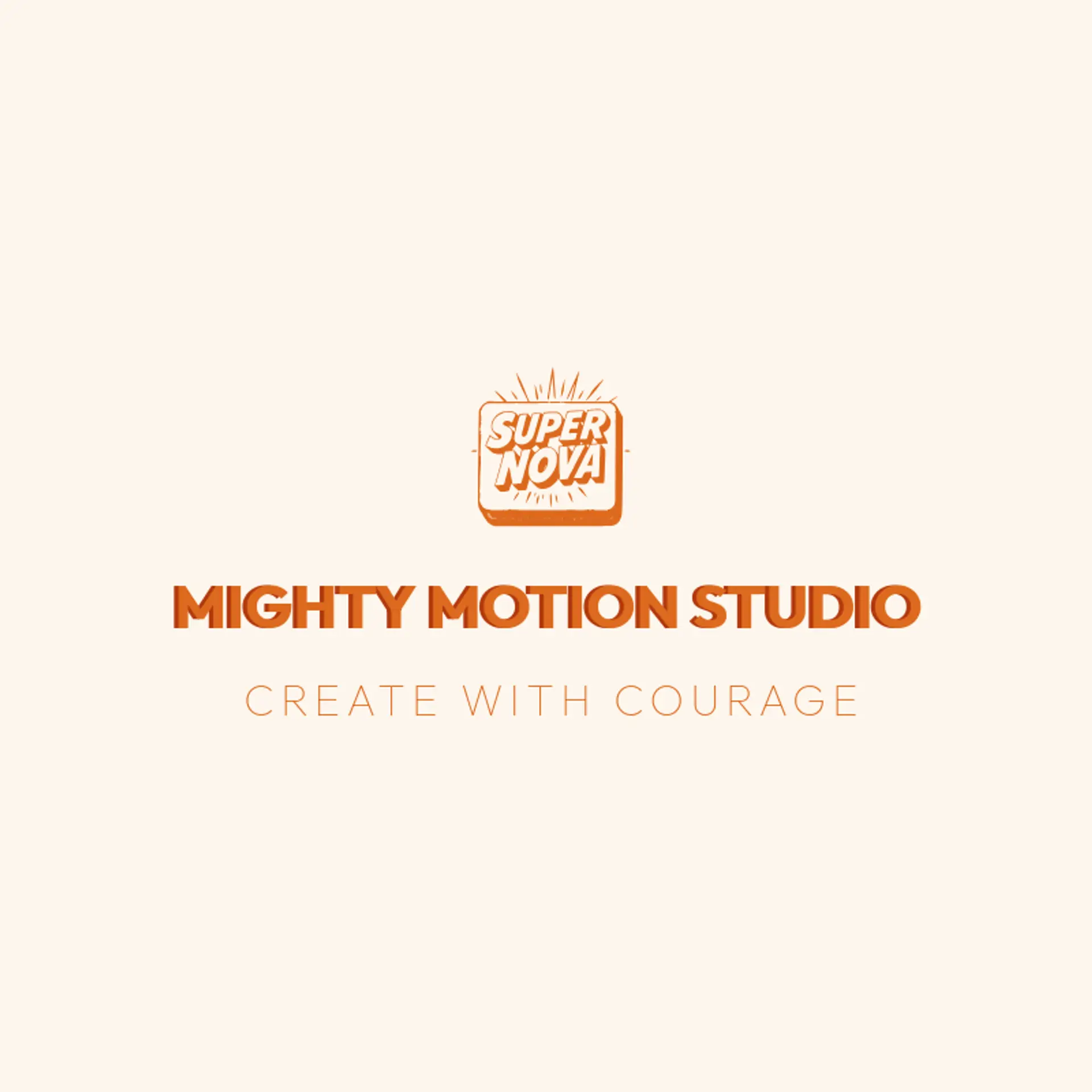 Mighty Motion Studio logo for super