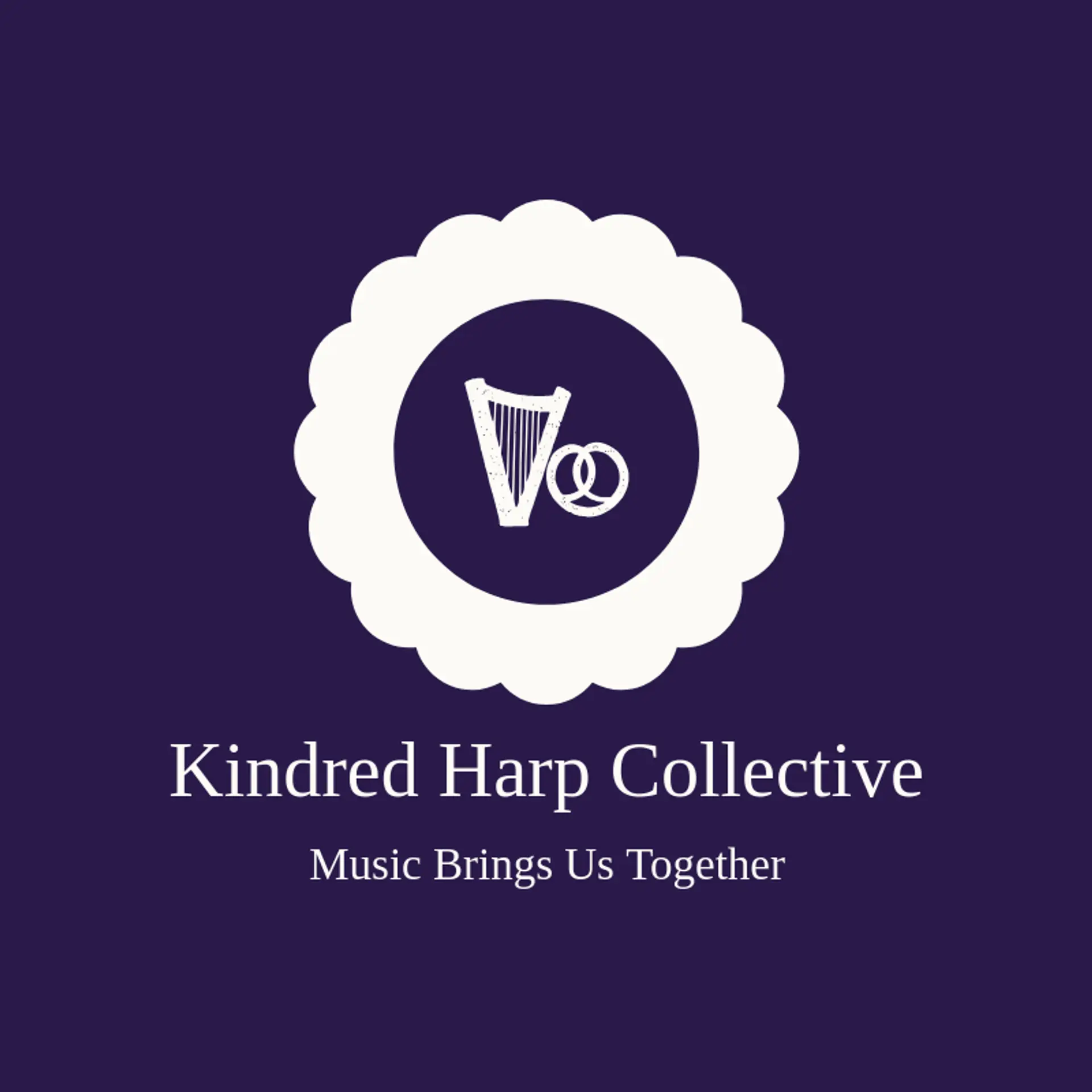 Kindred Harp Collective logo for harp