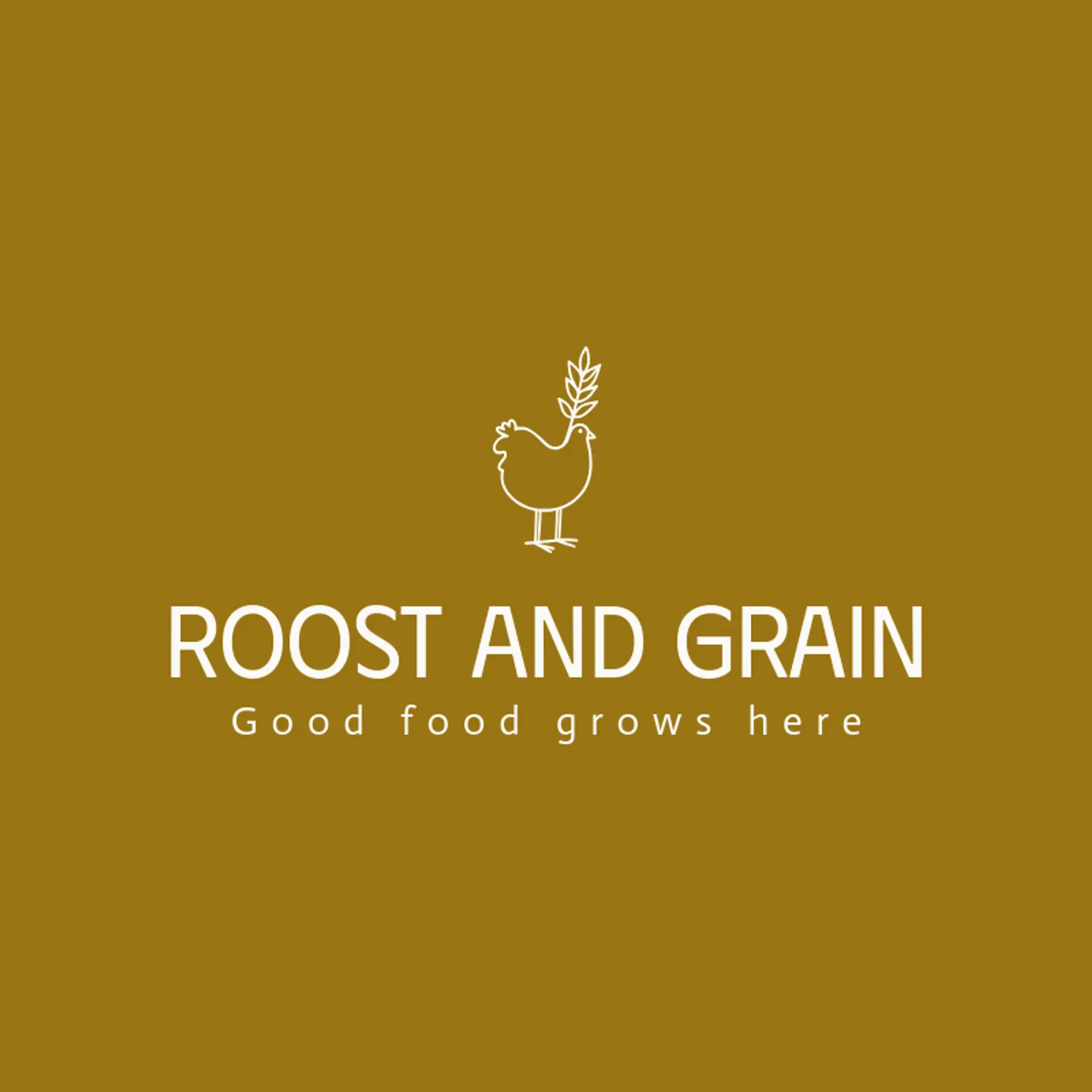 Roost and Grain logo for chicken