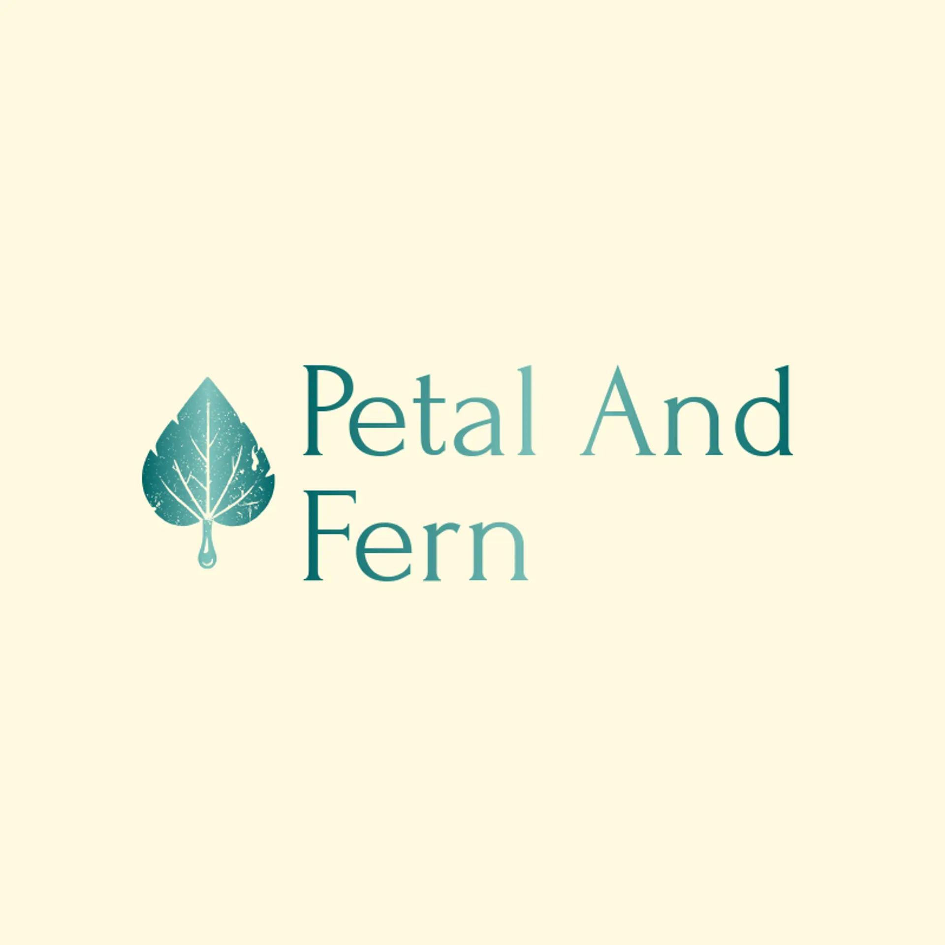 Petal and Fern logo for esthetician