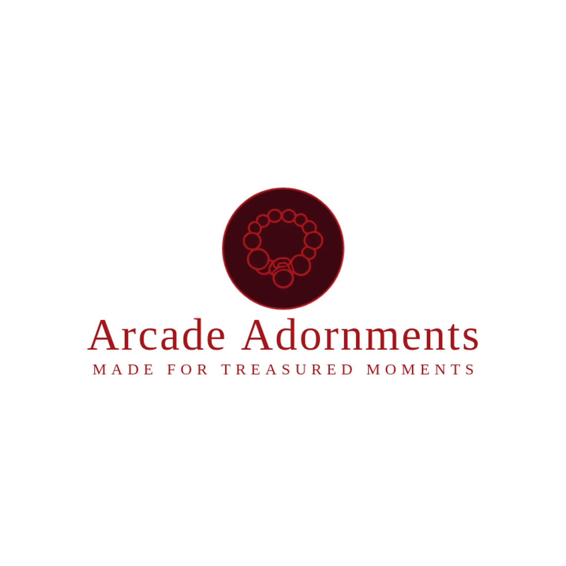 Arcade Adornments logo for necklace
