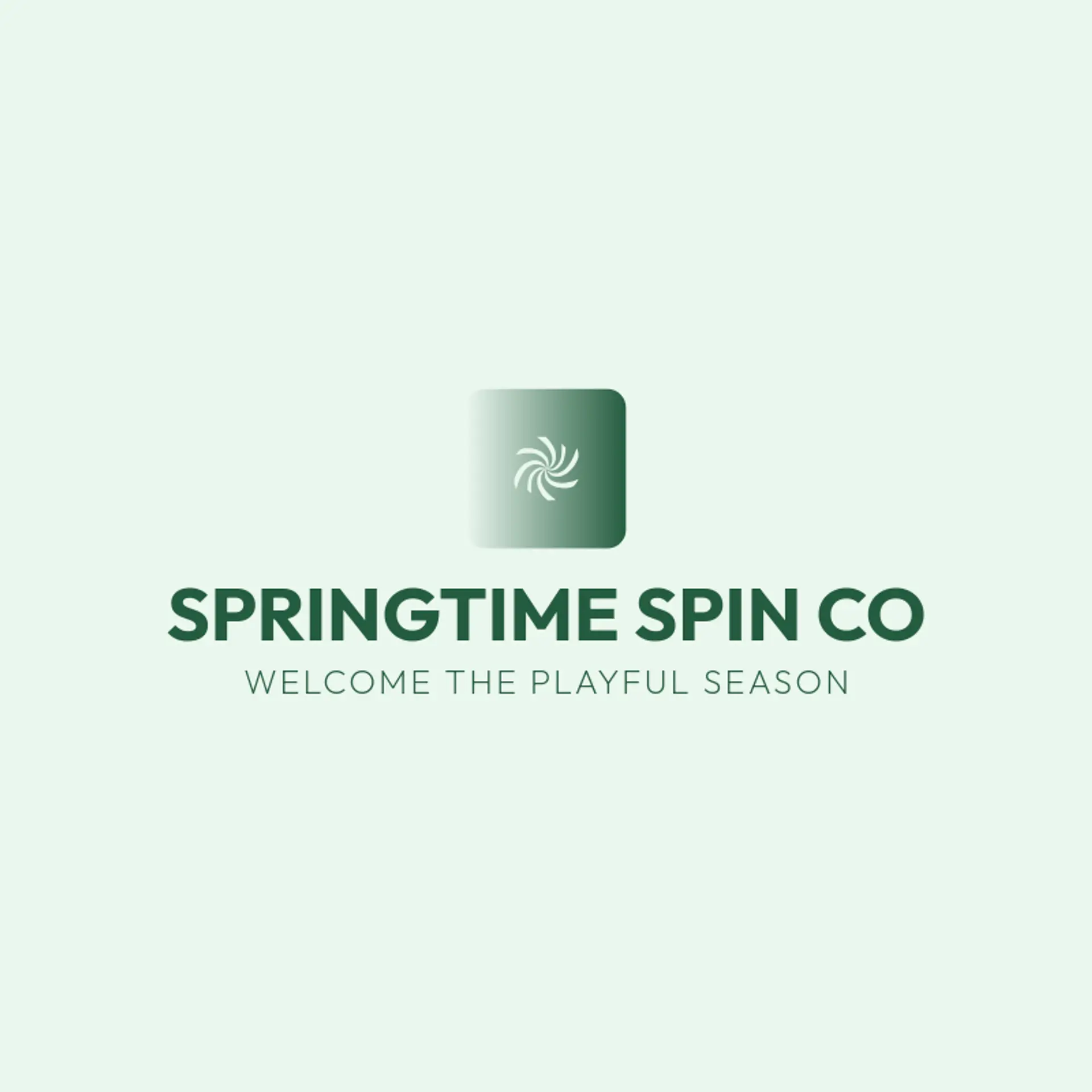 Springtime Spin Co logo for pinwheel