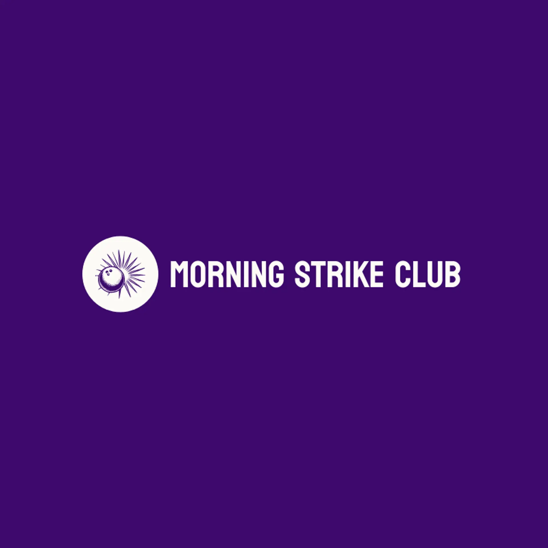 Morning Strike Club logo for bowling