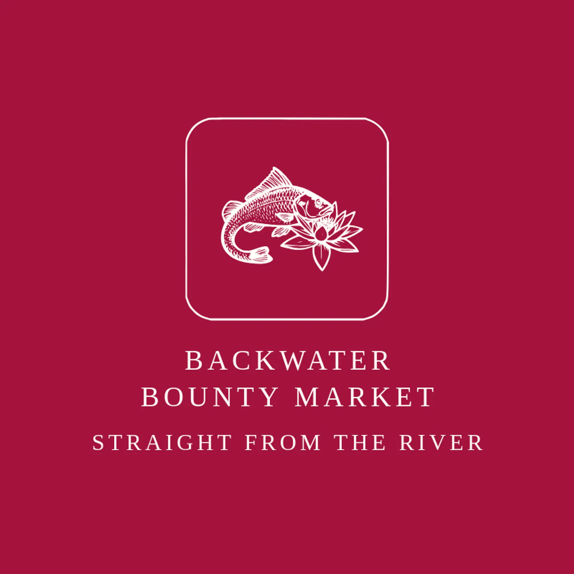 Backwater Bounty Market logo for catfish