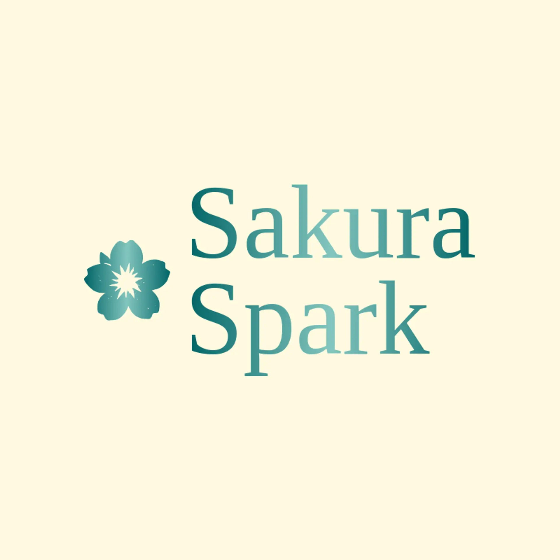 Sakura Spark logo for cherry blossom