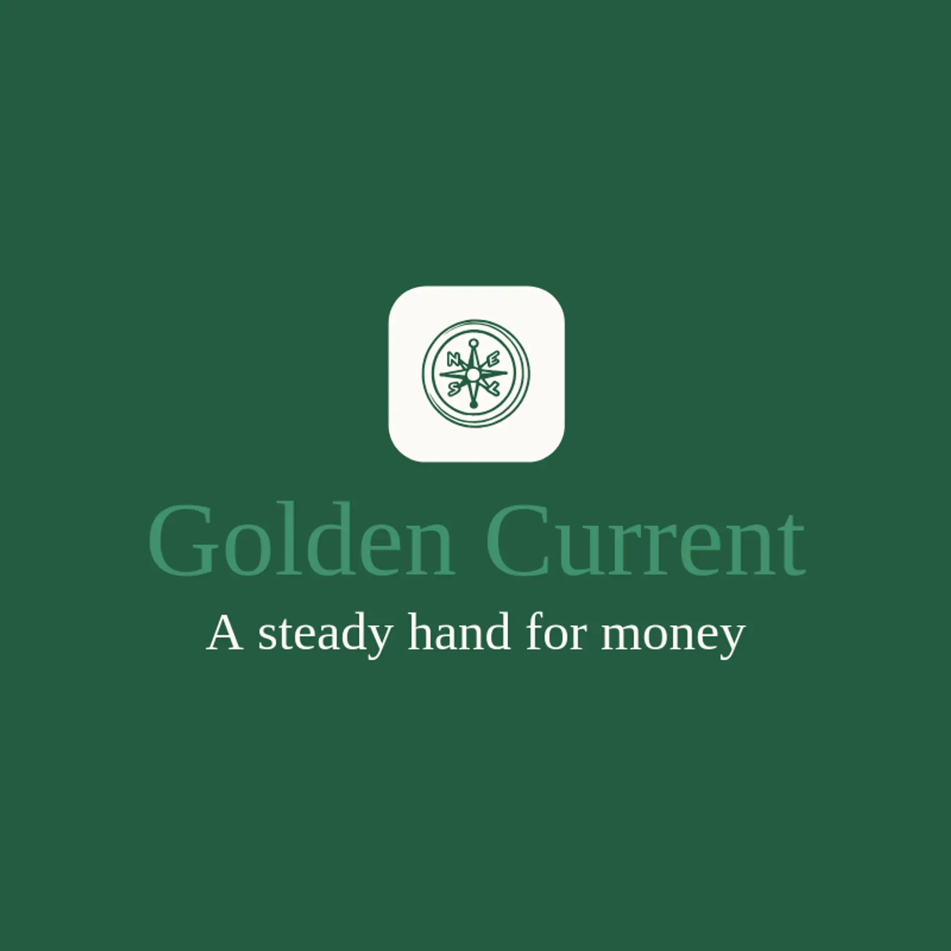 Golden Current logo for fintech