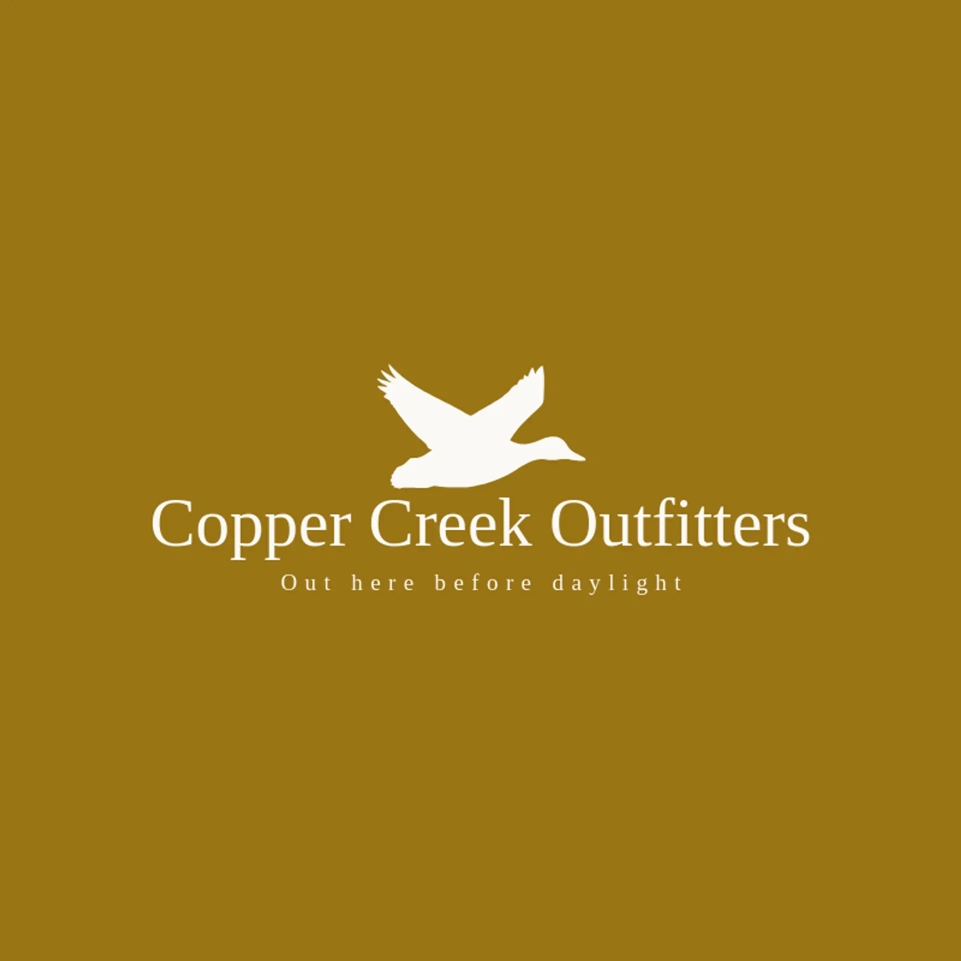 Copper Creek Outfitters logo for duck hunting