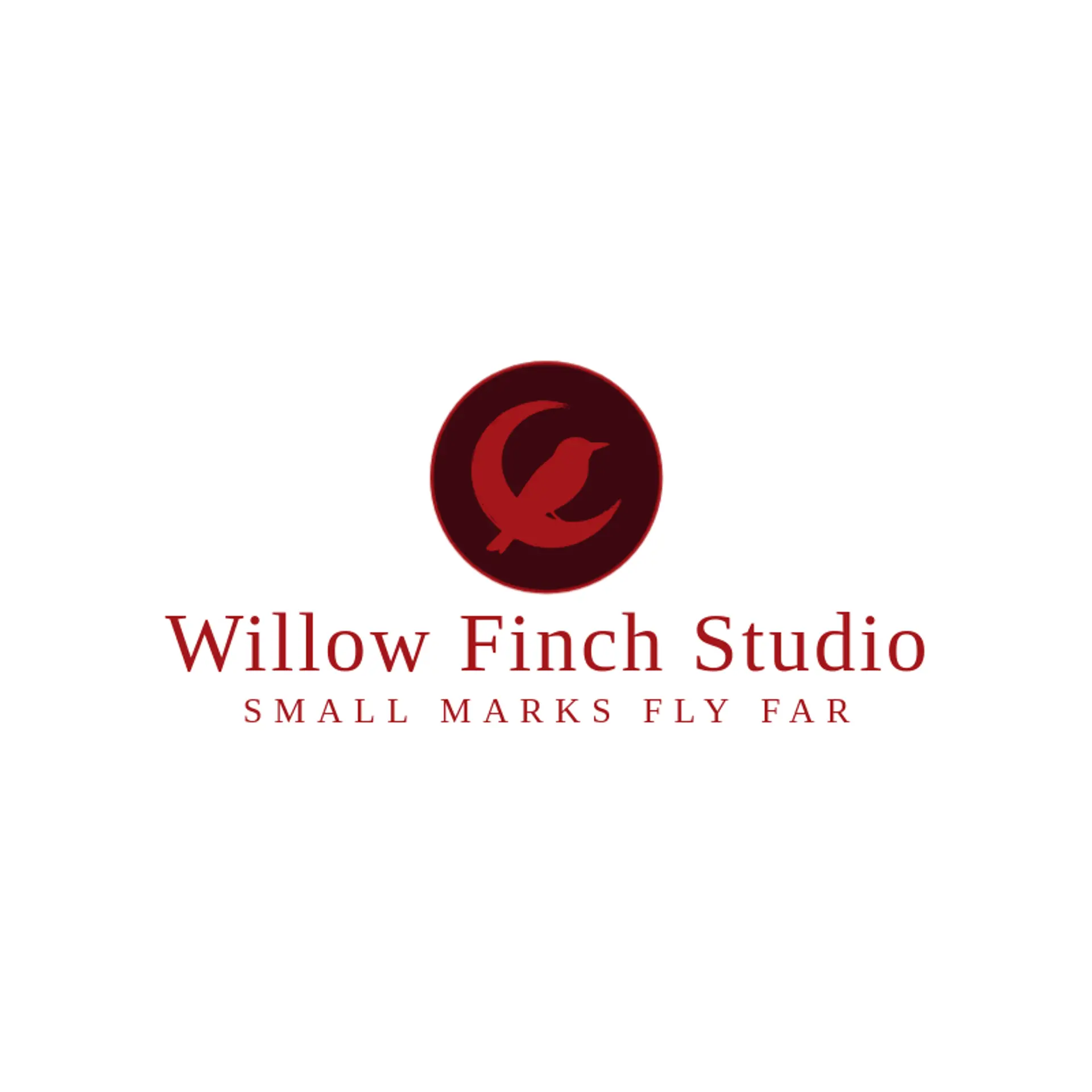 Willow Finch Studio logo for hood