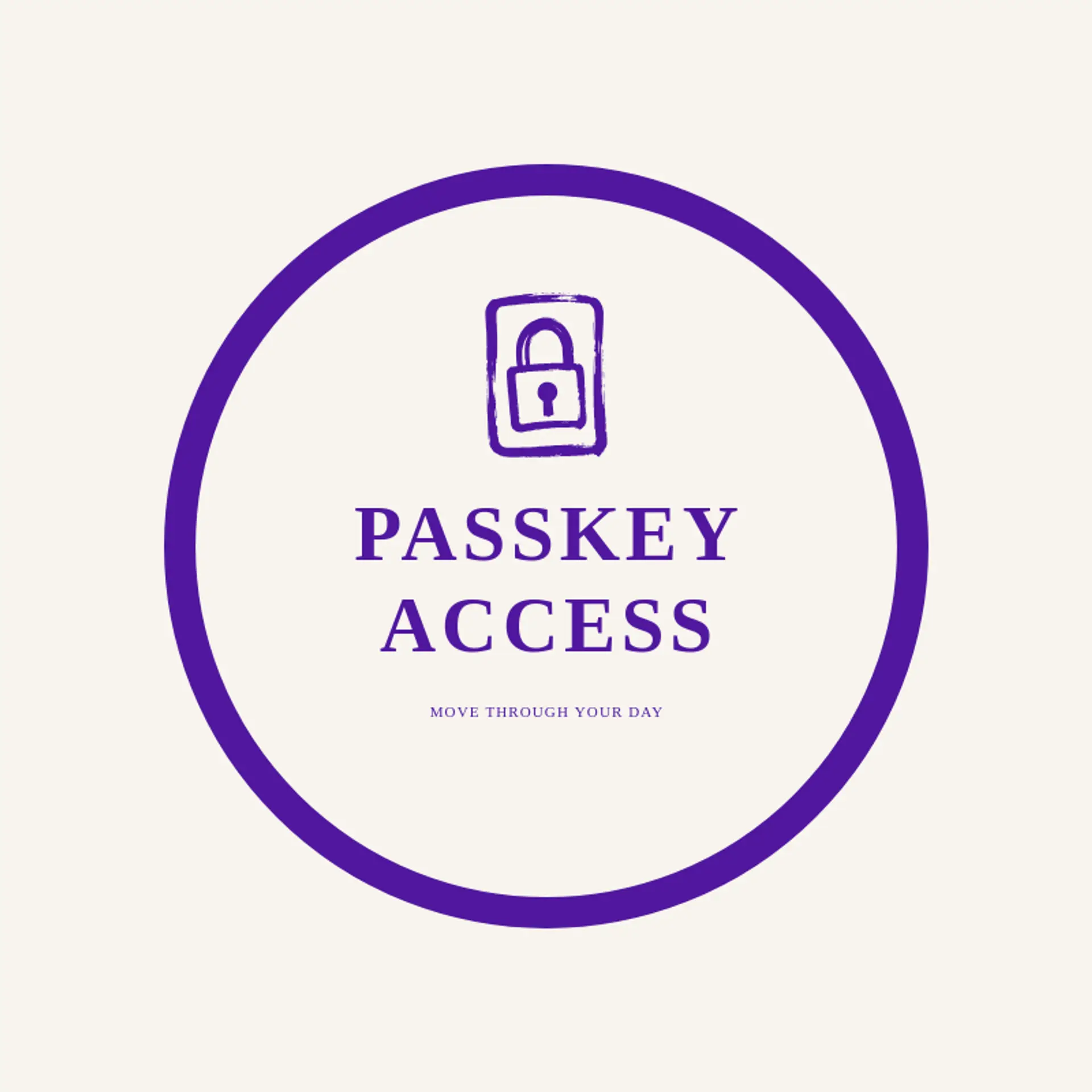 Passkey Access logo for lock