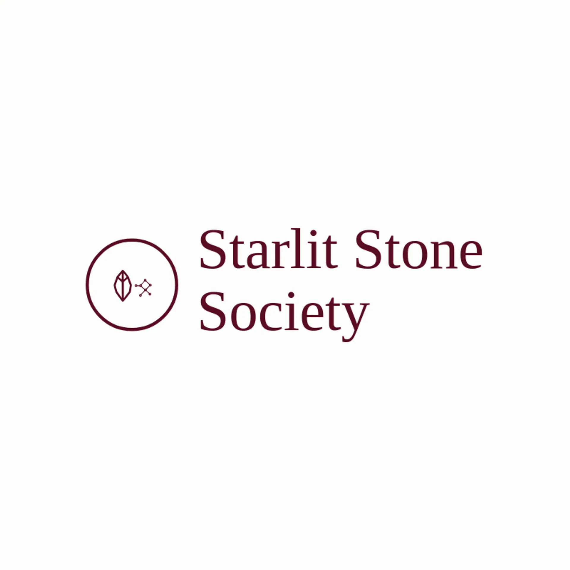 Starlit Stone Society logo for crystal