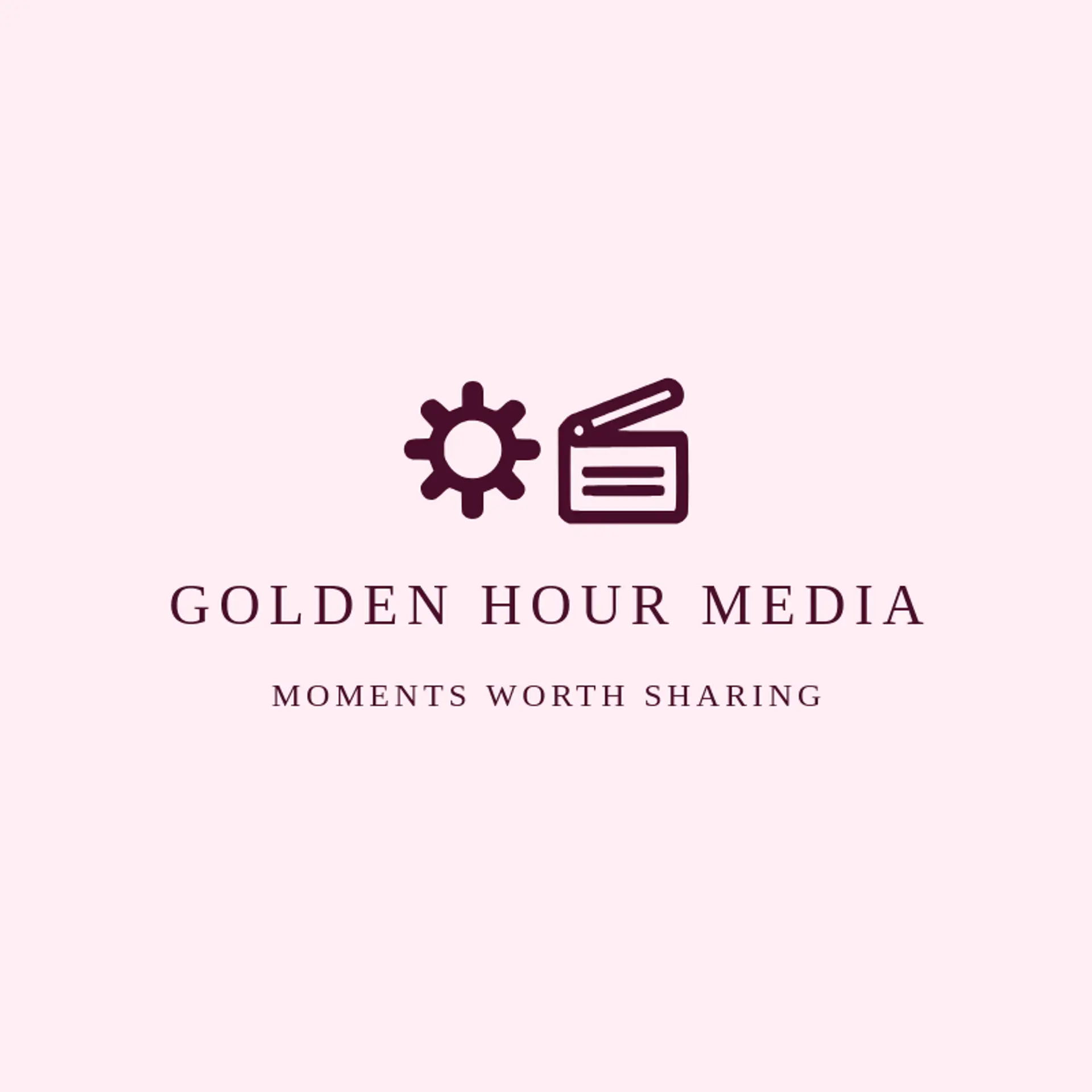 Golden Hour Media logo for media company