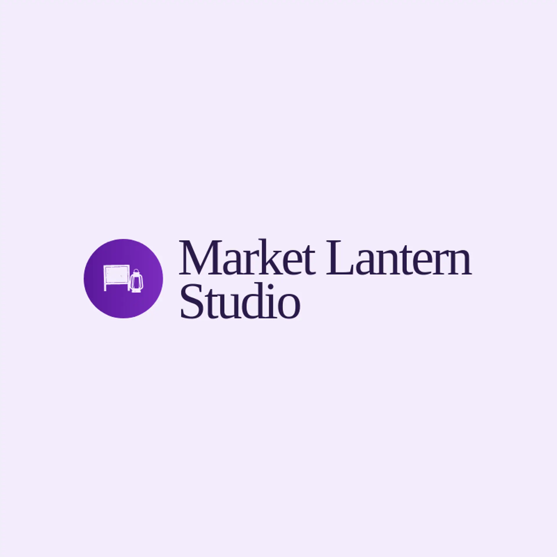 Market Lantern Studio logo for advertisement