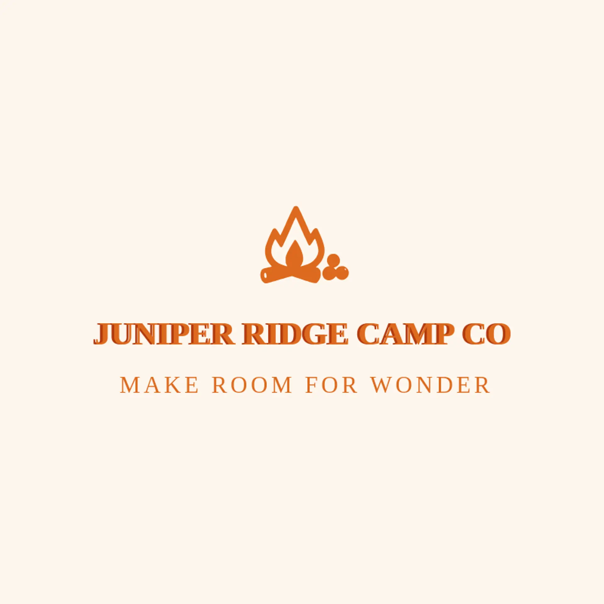 Juniper Ridge Camp Co logo for campfire