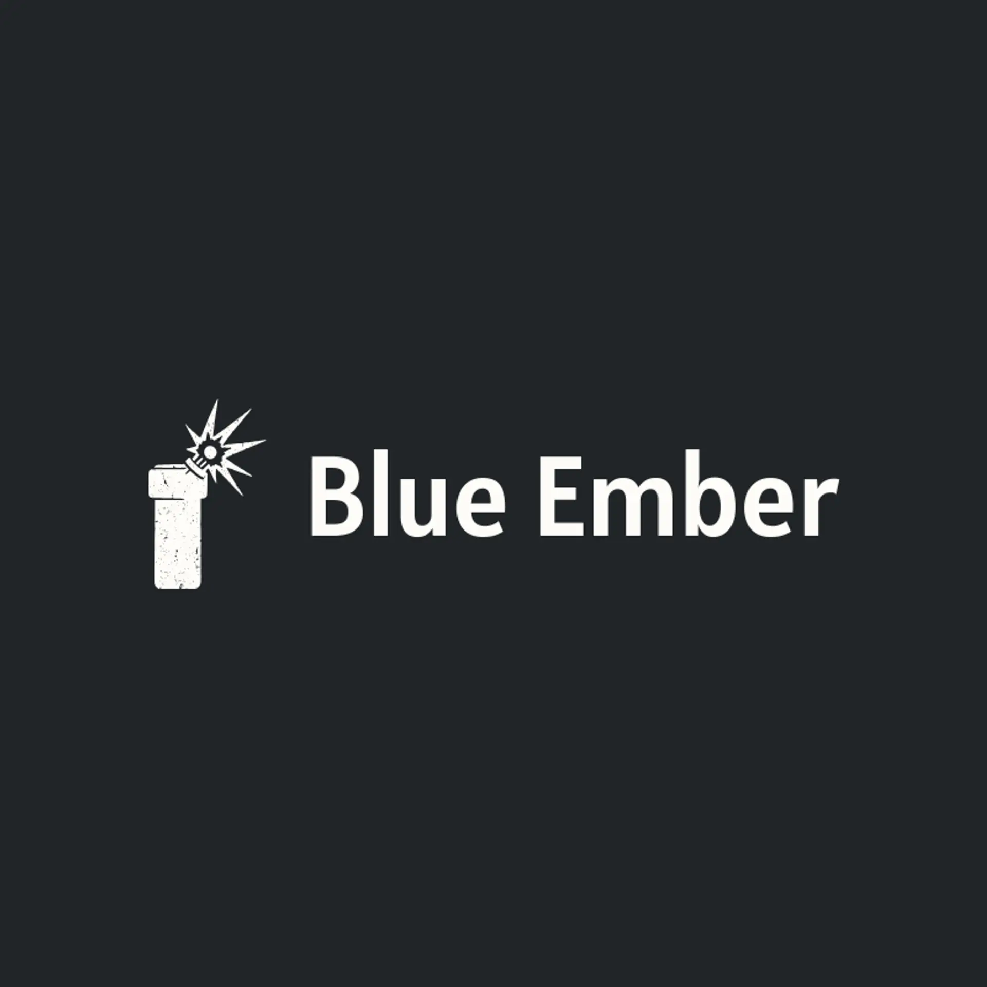 Blue Ember logo for fire department