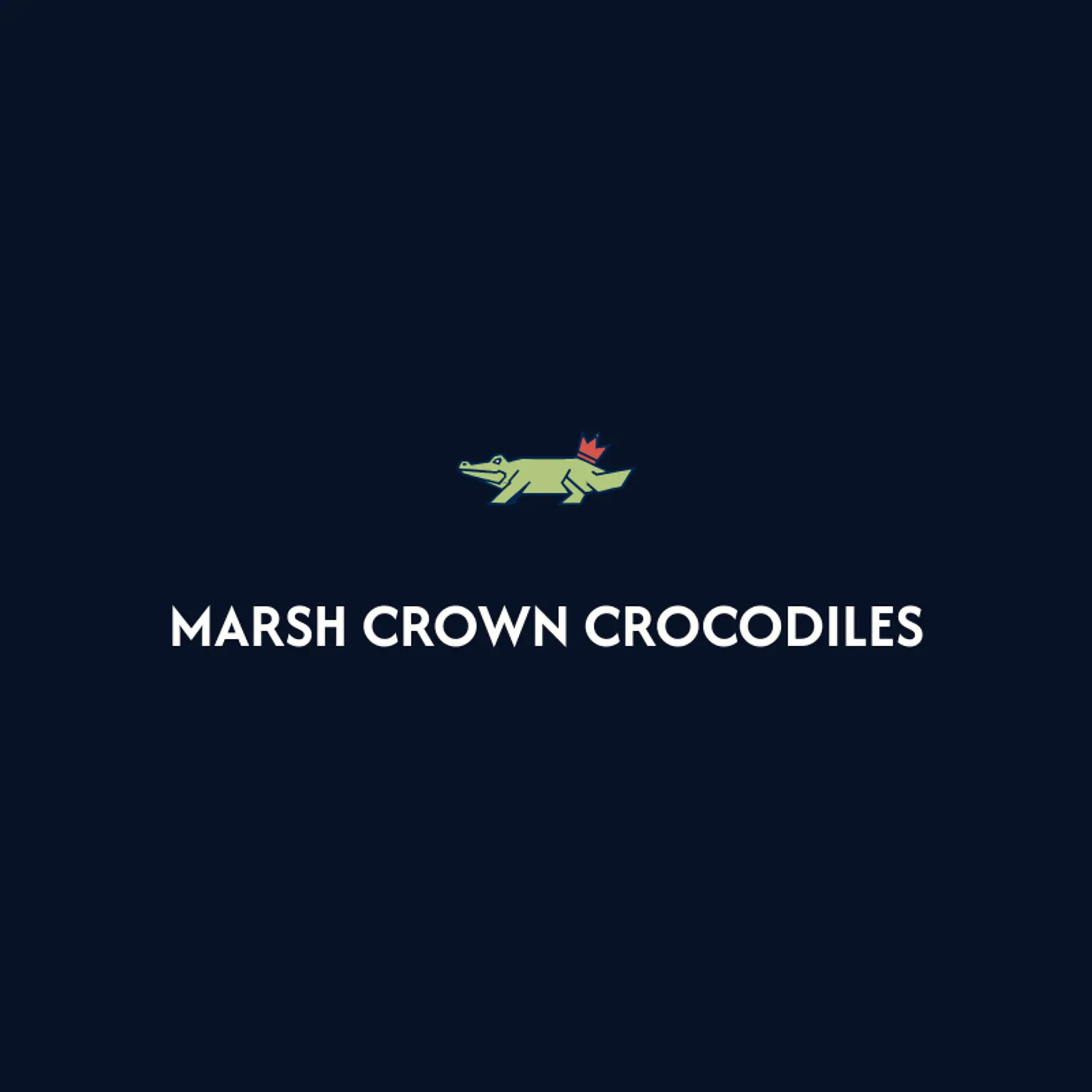 Marsh Crown Crocodiles logo for crocodile