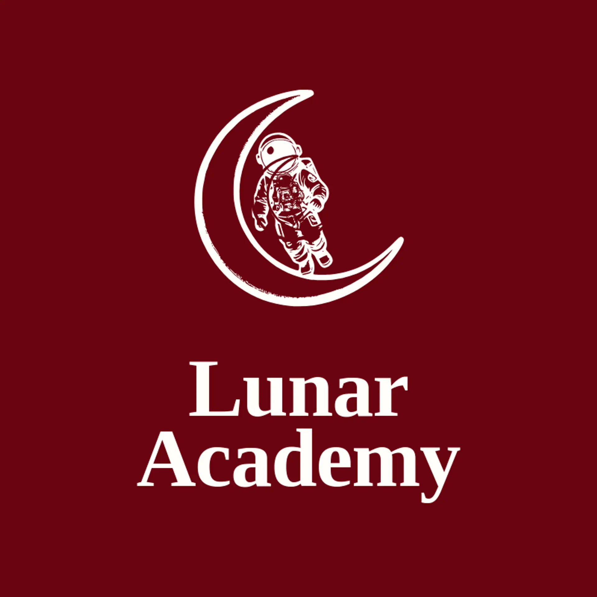 Lunar Academy logo for astronaut