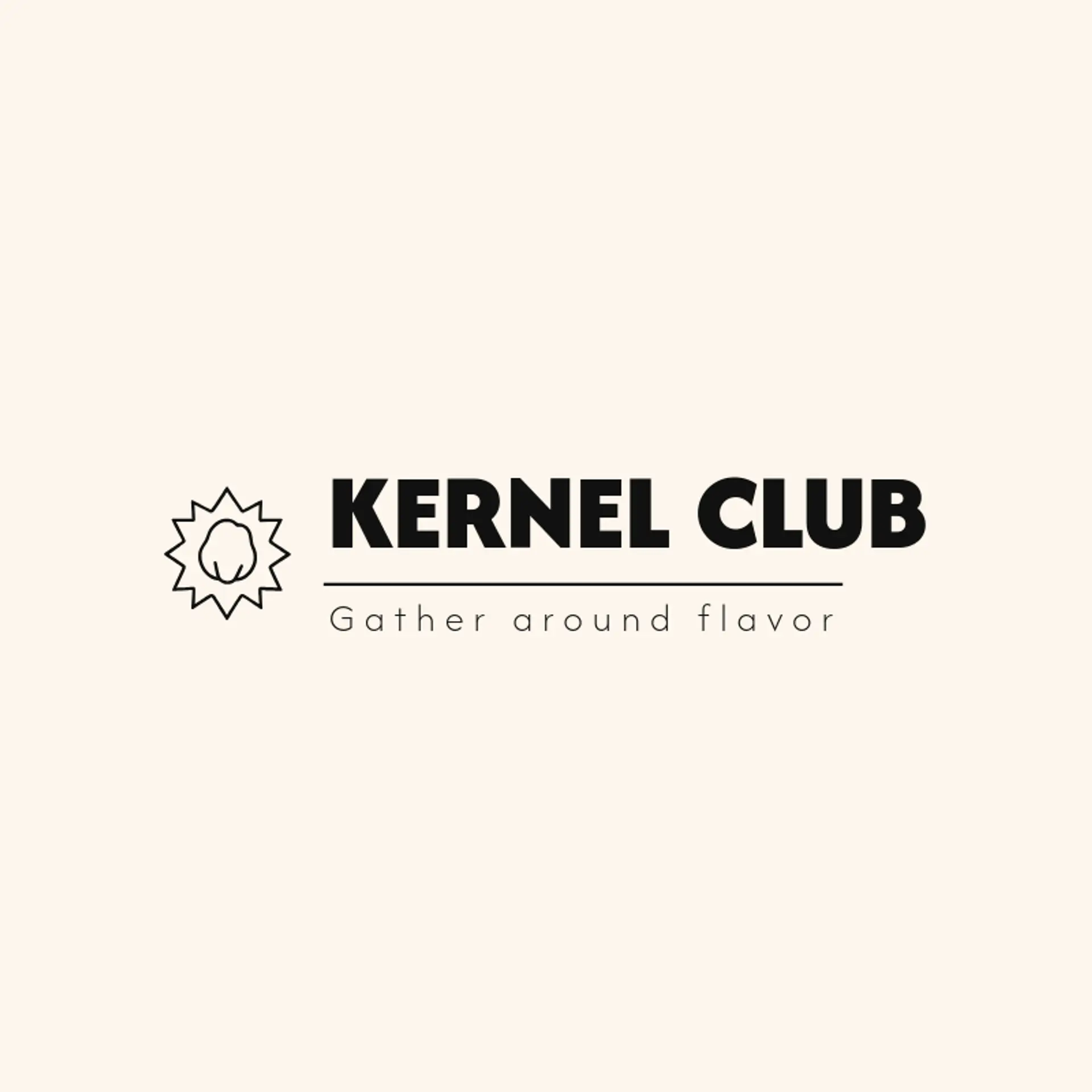 Kernel Club logo for snack