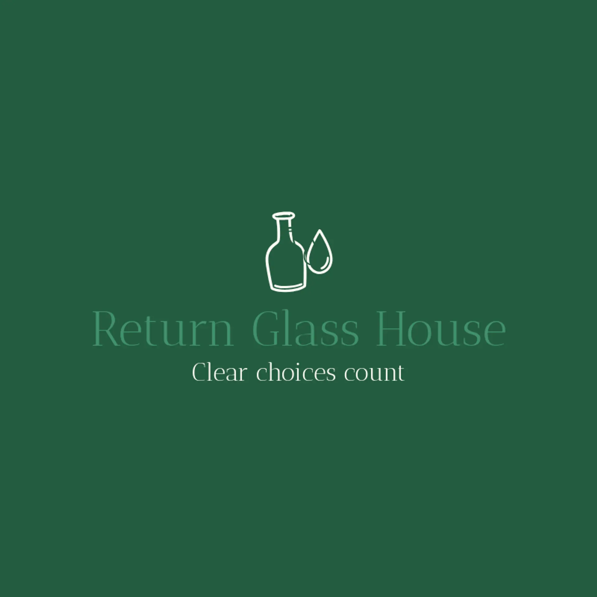 Return Glass House logo for recycle