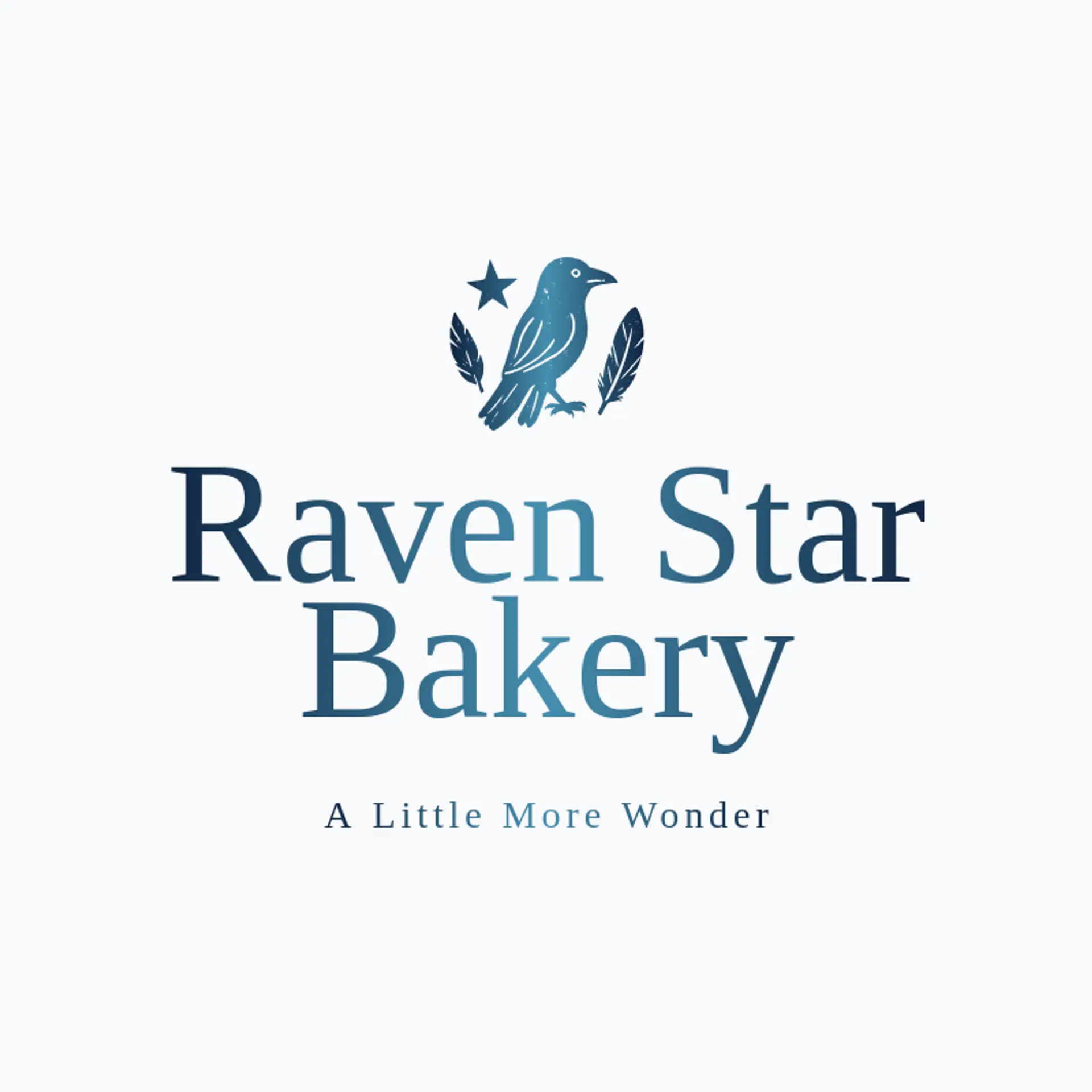 Raven Star Bakery logo for raven