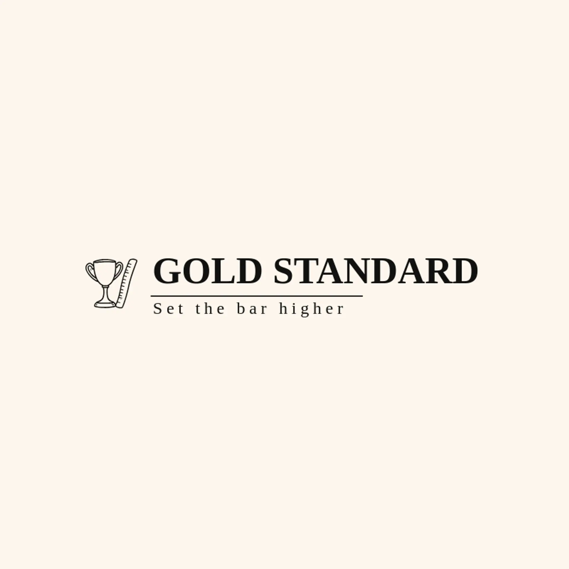 Gold Standard logo for trophy