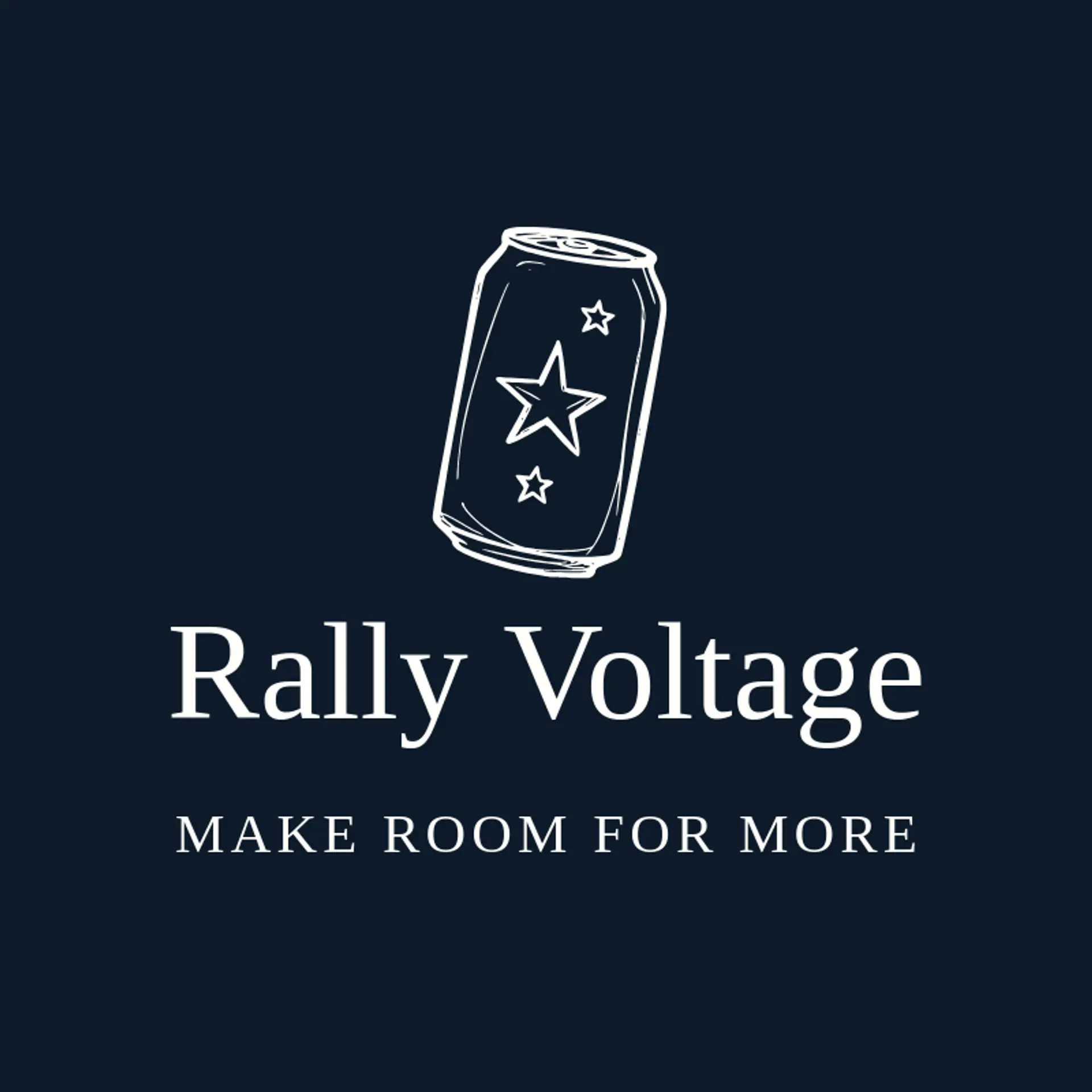 Rally Voltage logo for energy drink