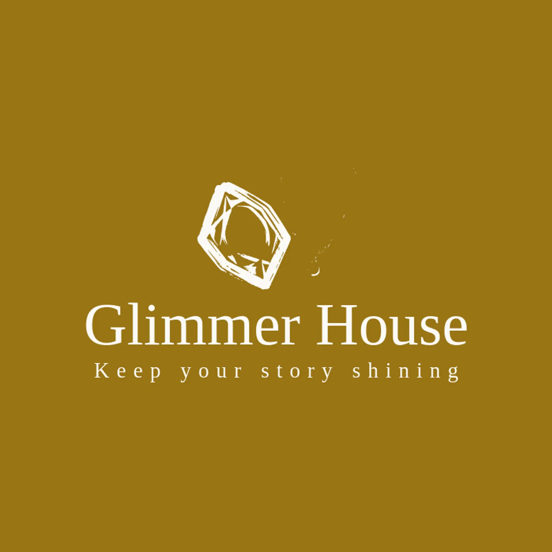 Glimmer House logo for necklace