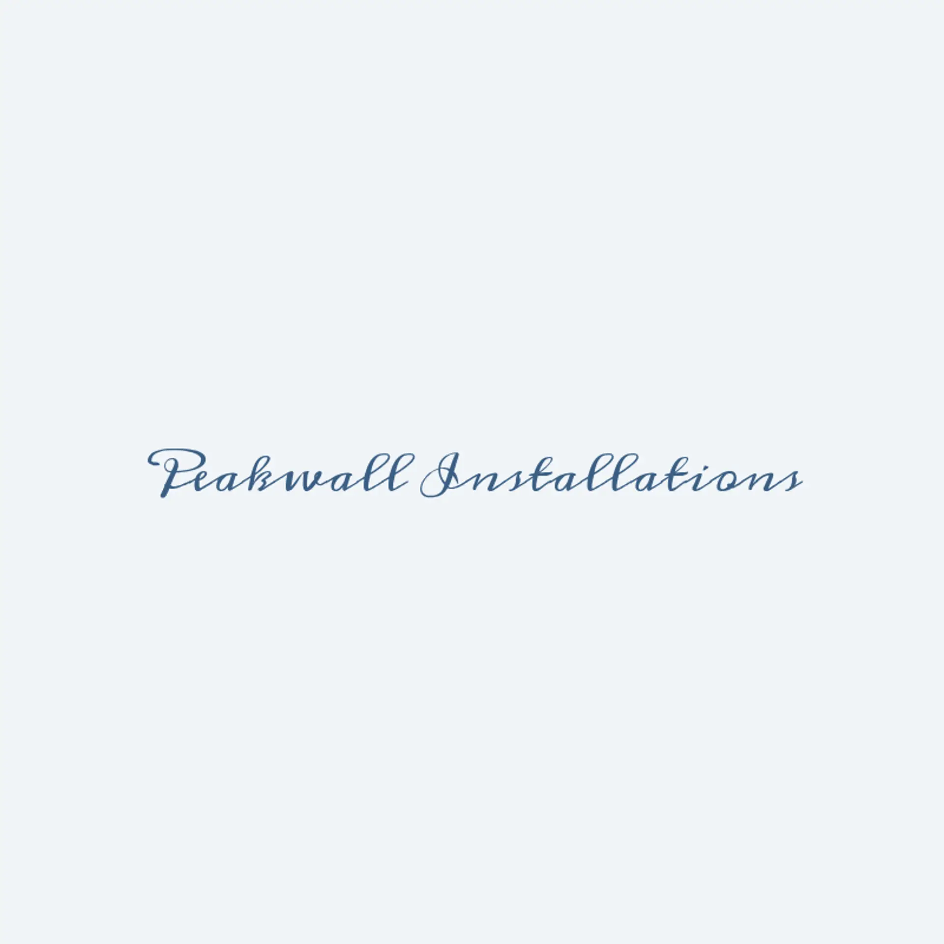 PeakWall Installations logo for construction dry wall