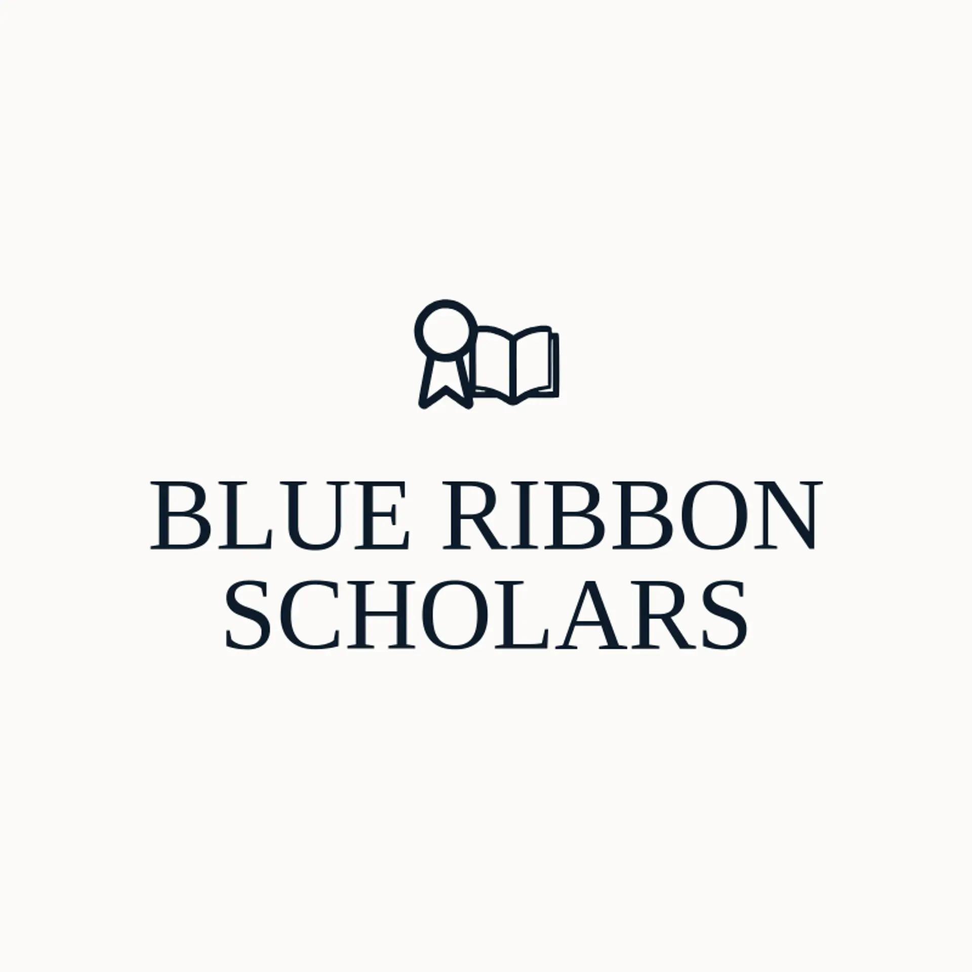 Blue Ribbon Scholars logo for scholarship