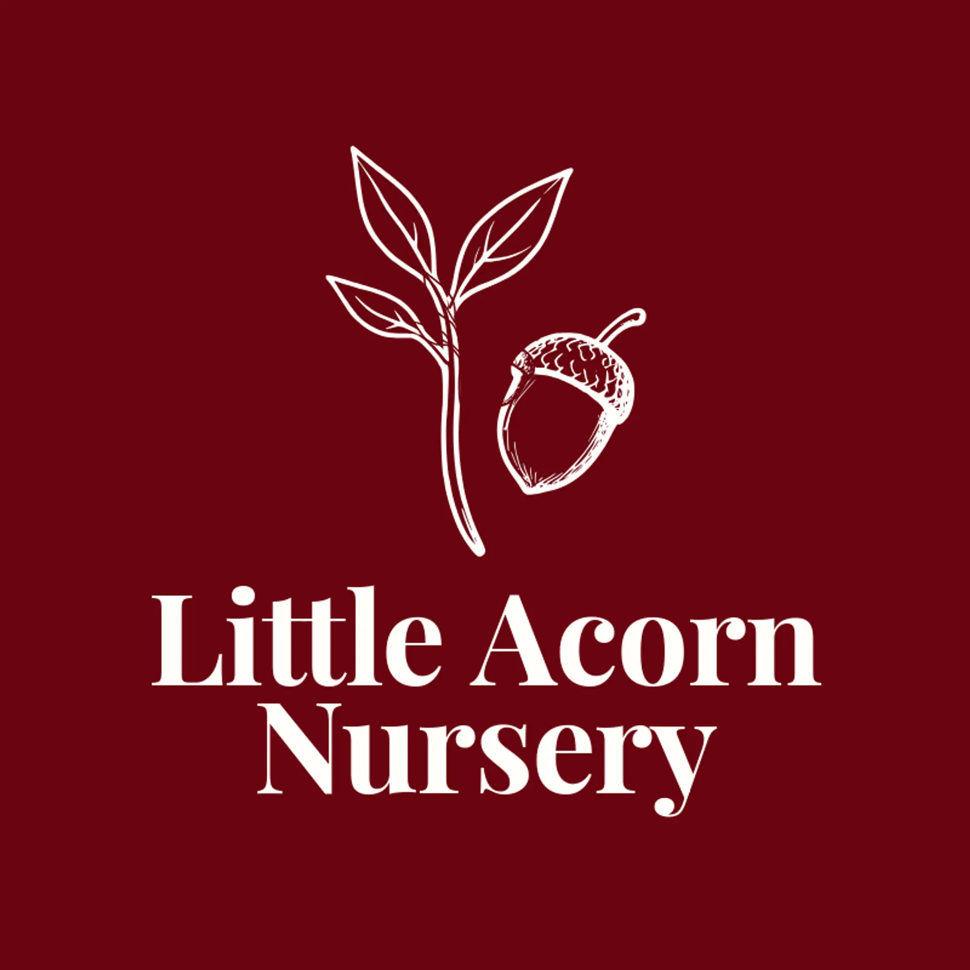 Little Acorn Nursery logo for garden