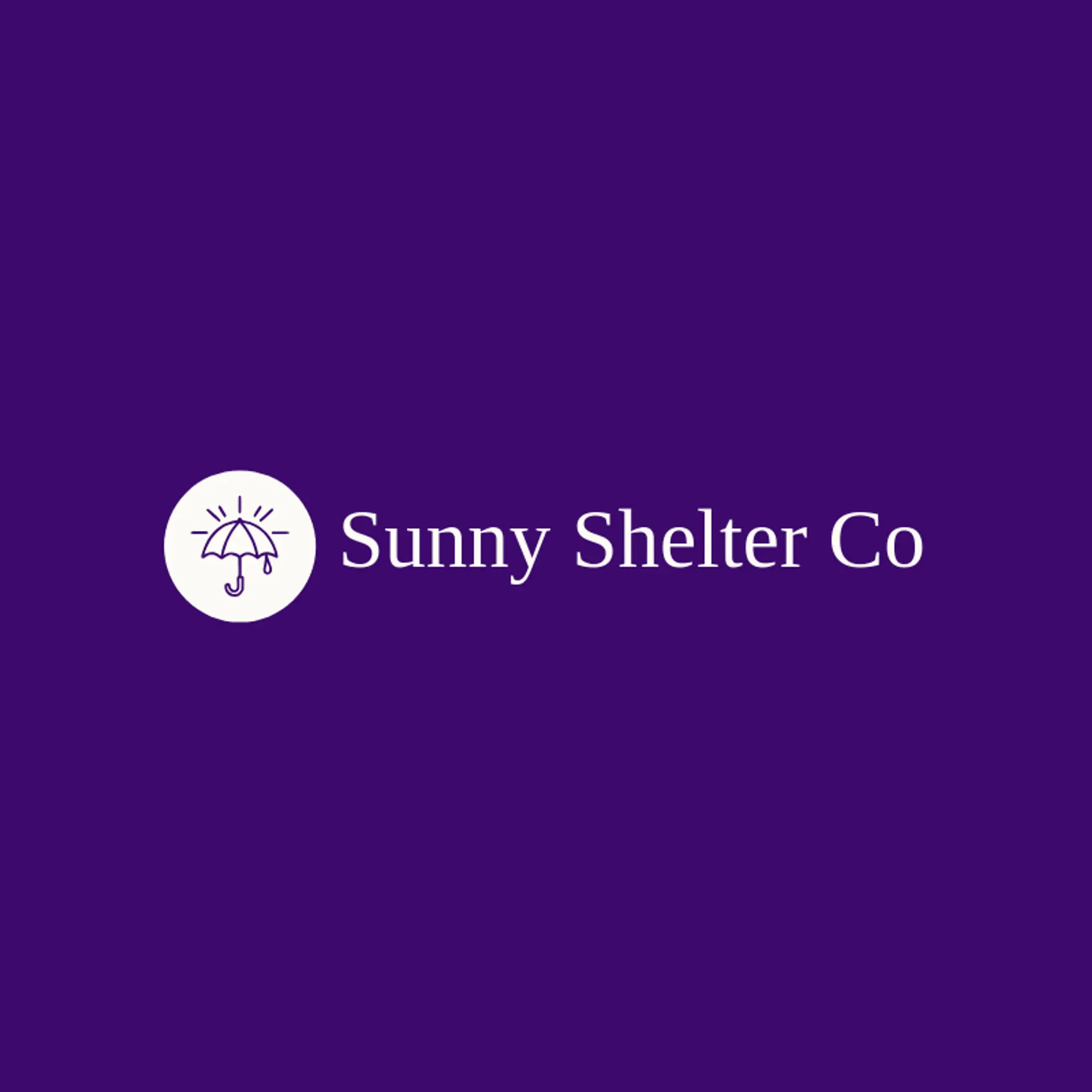 Sunny Shelter Co logo for drip