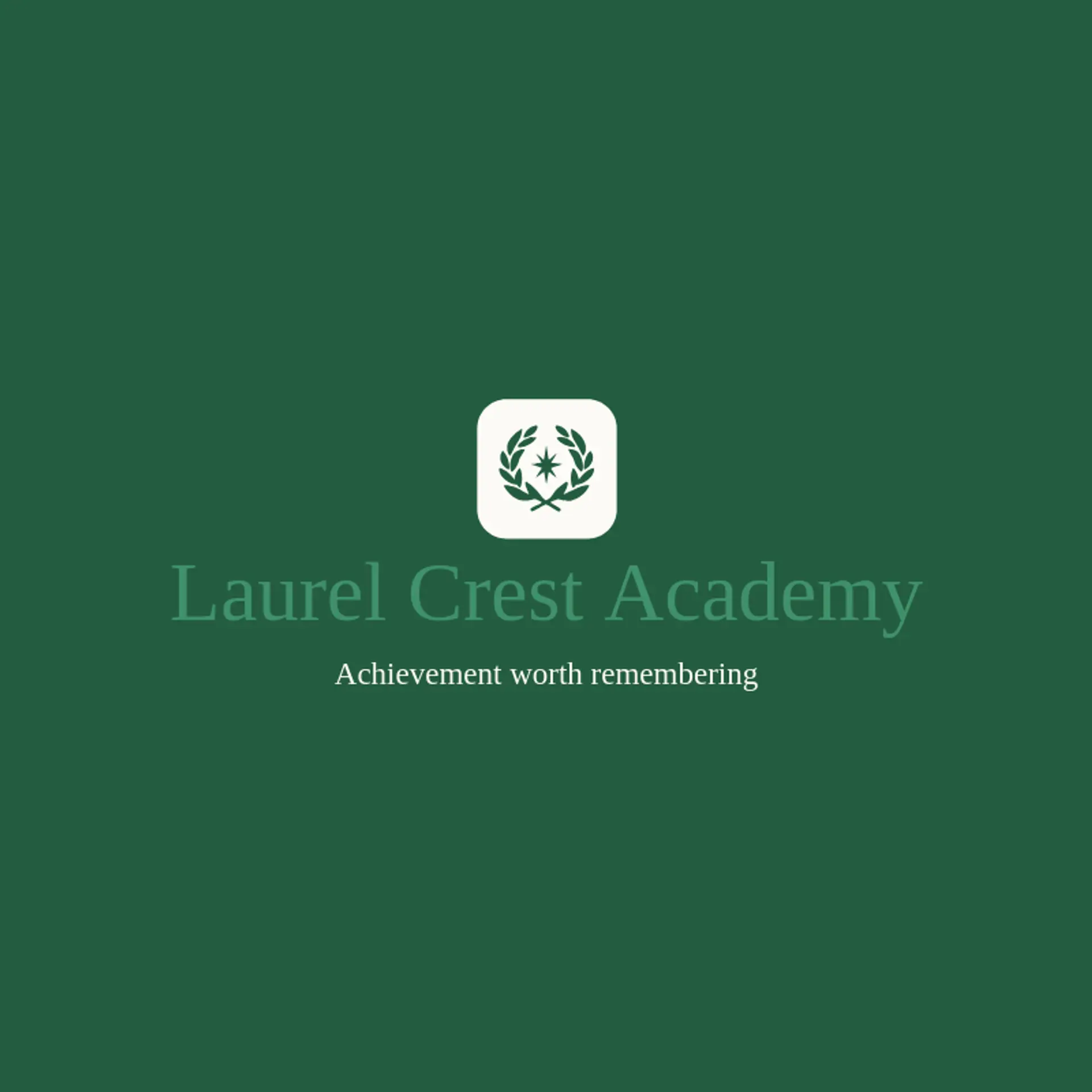 Laurel Crest Academy logo for graduation