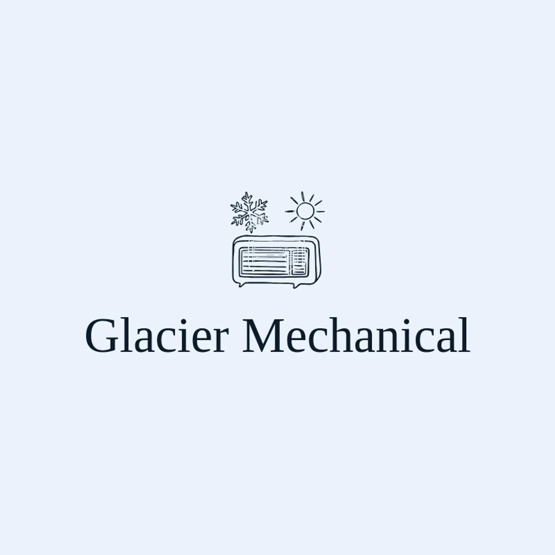 Glacier Mechanical logo for air conditioning