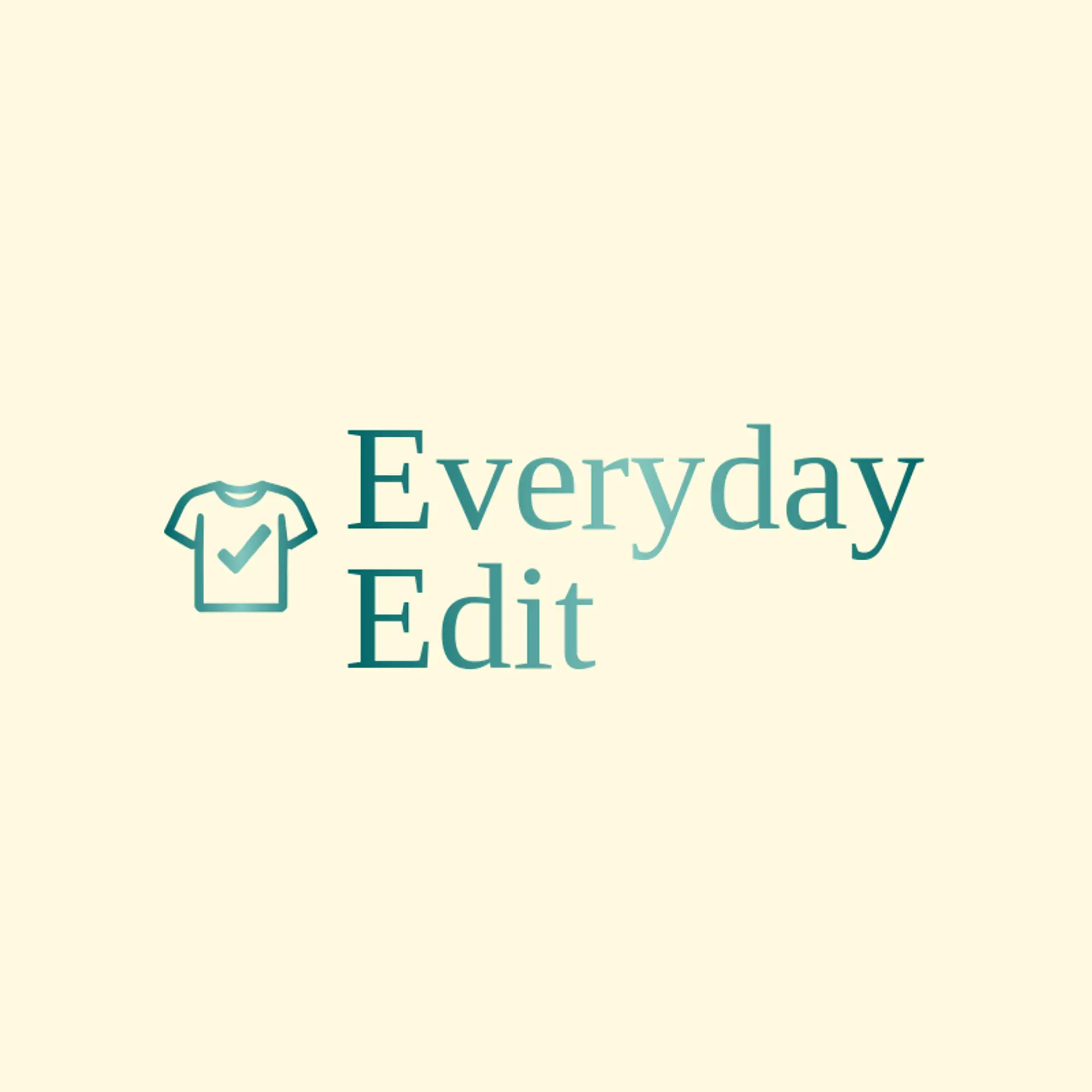Everyday Edit logo for apparel