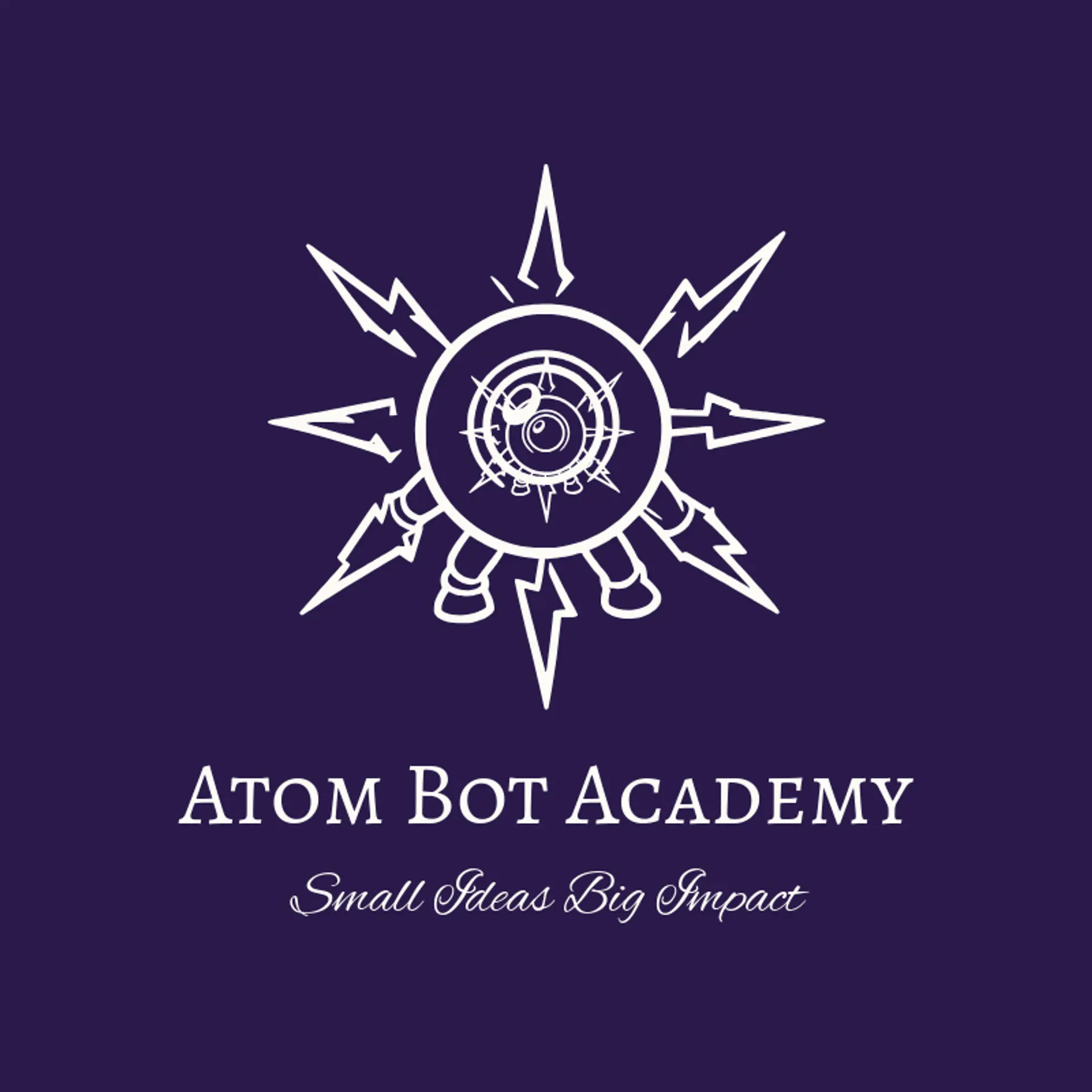 Atom Bot Academy logo for robot