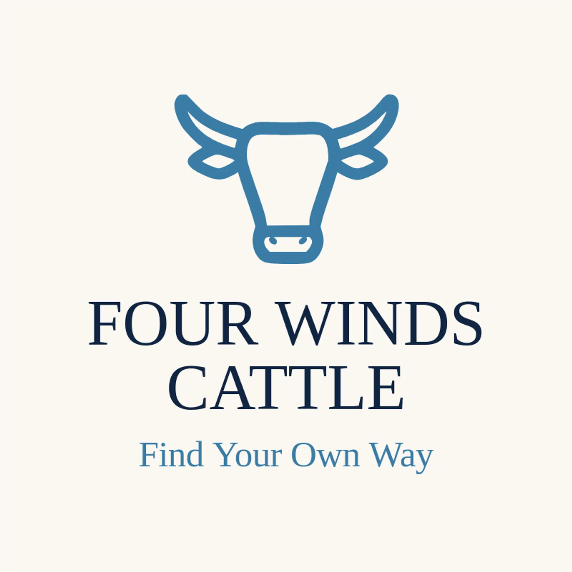 Four Winds Cattle logo for longhorn
