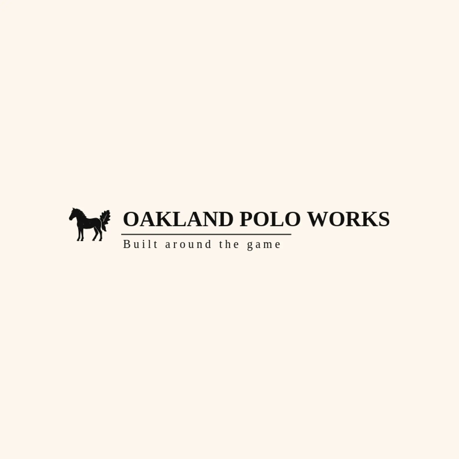 Oakland Polo Works logo for polo