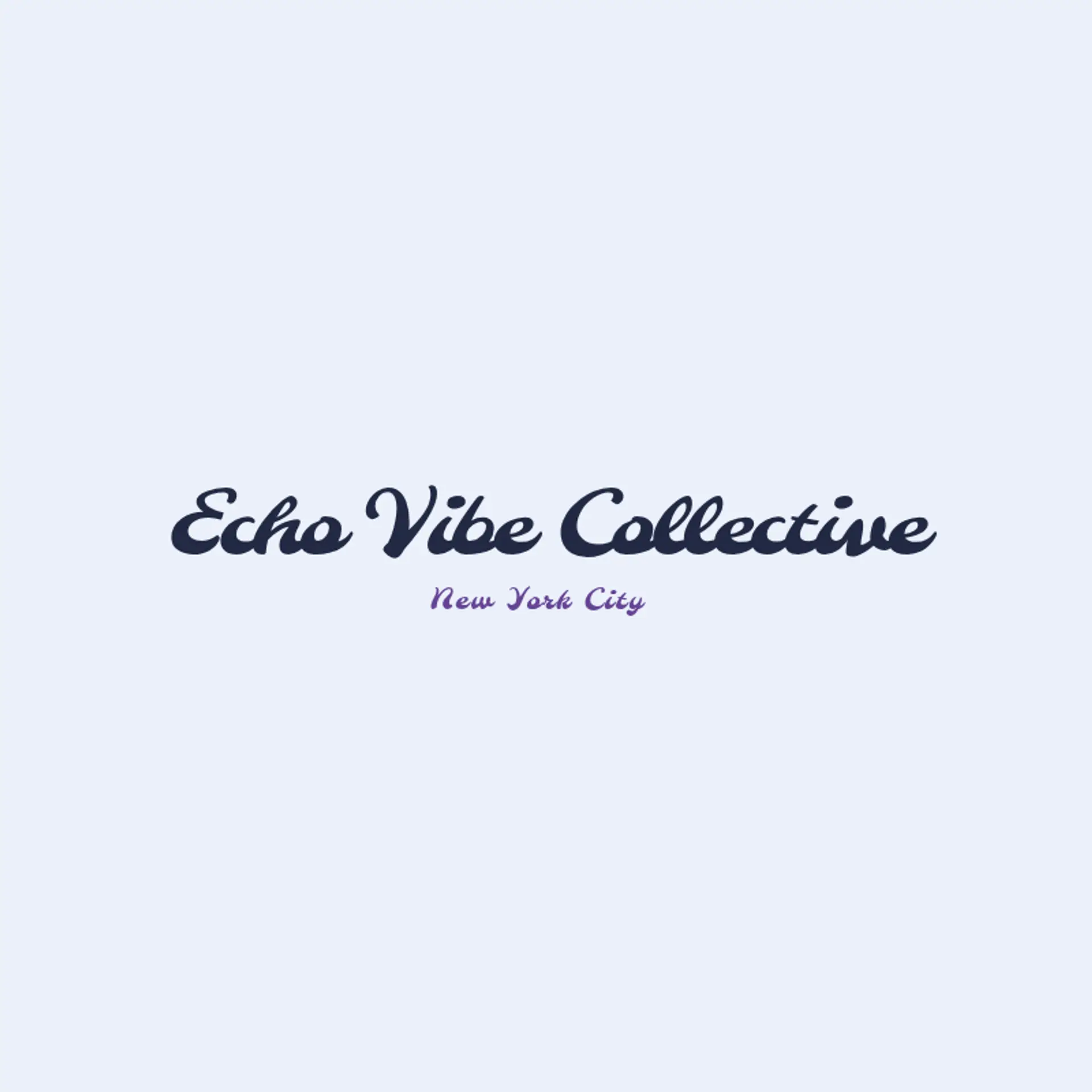 Echo Vibe Collective logo for music band
