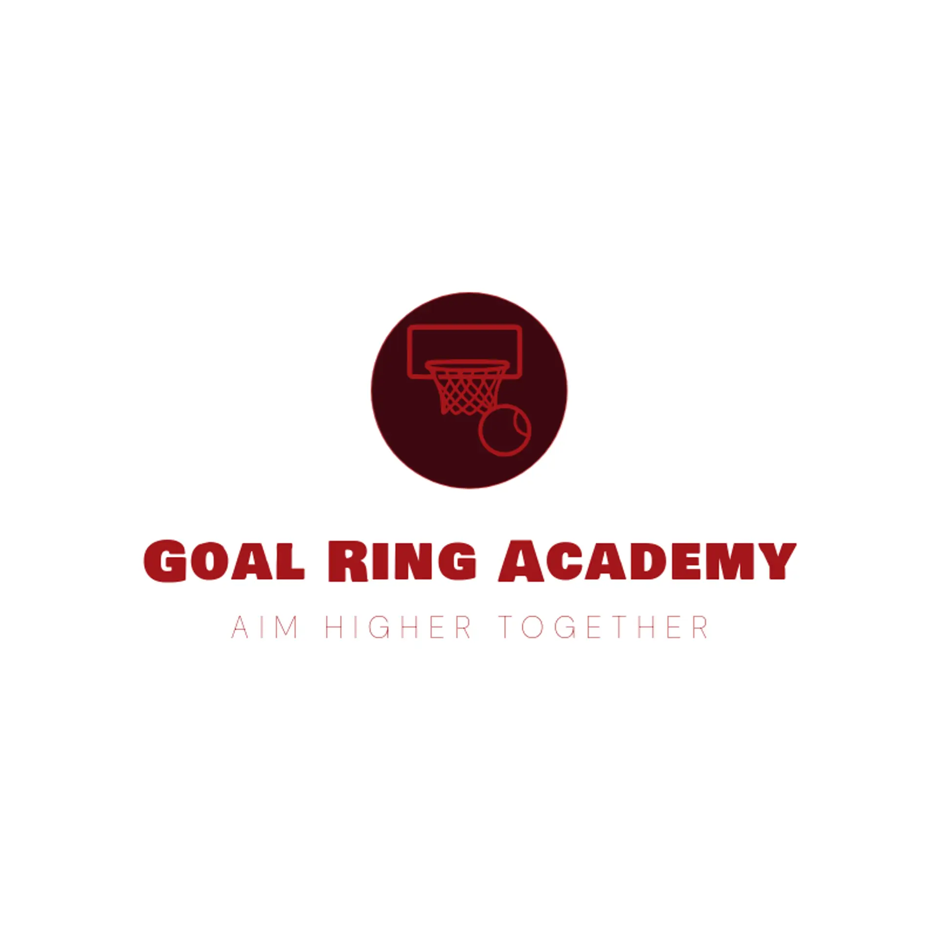 Goal Ring Academy logo for netball