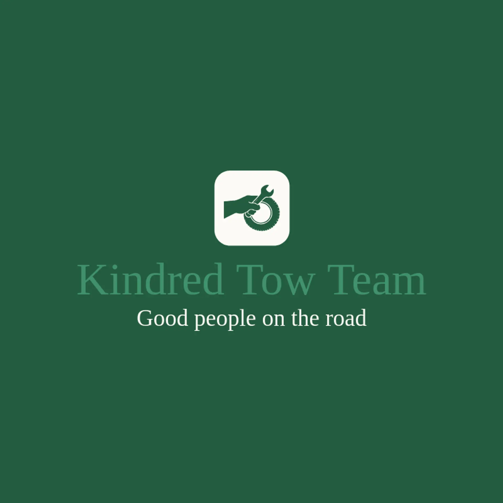 Kindred Tow Team logo for roadside assistance