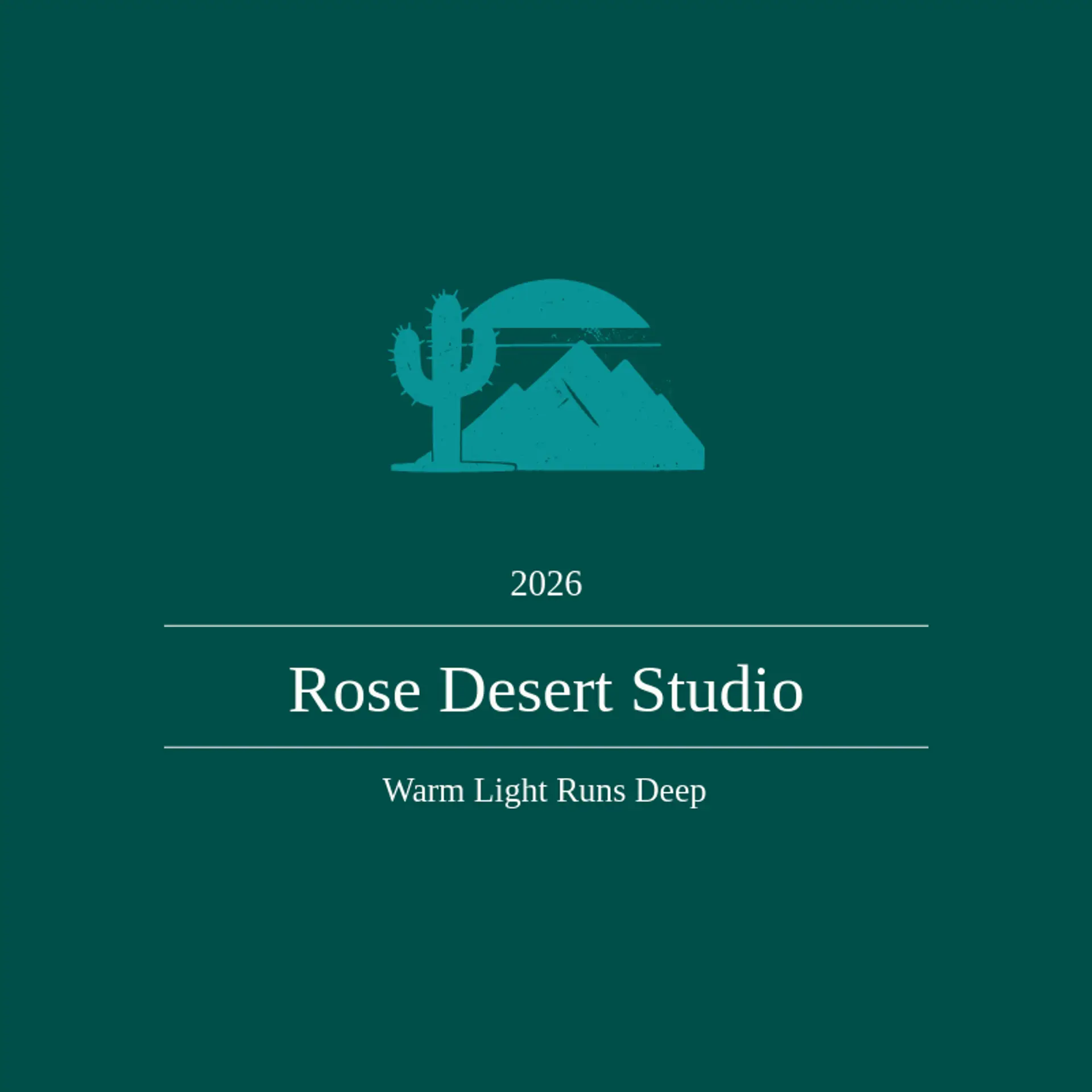 Rose Desert Studio logo for sunset