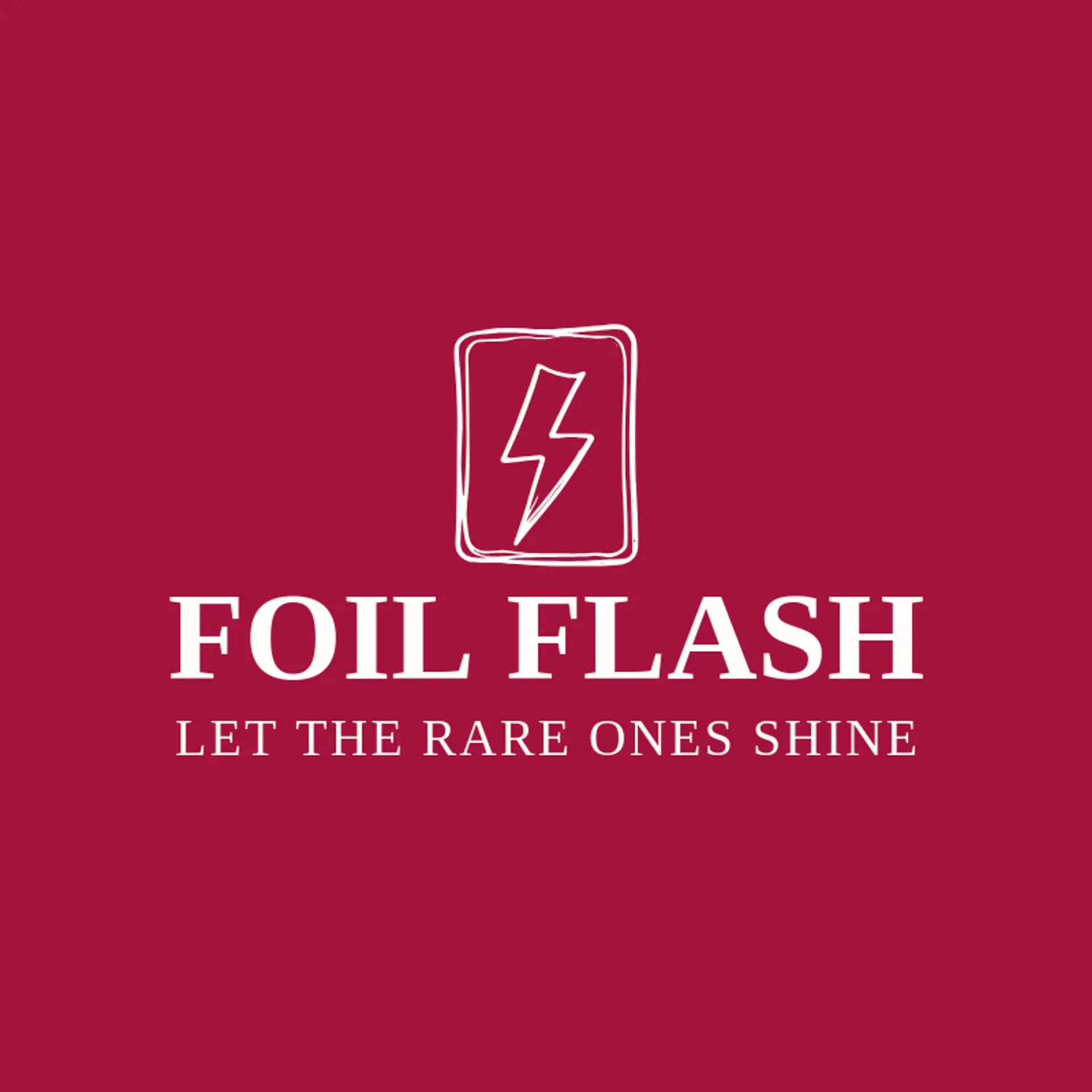 Foil Flash logo for trading card