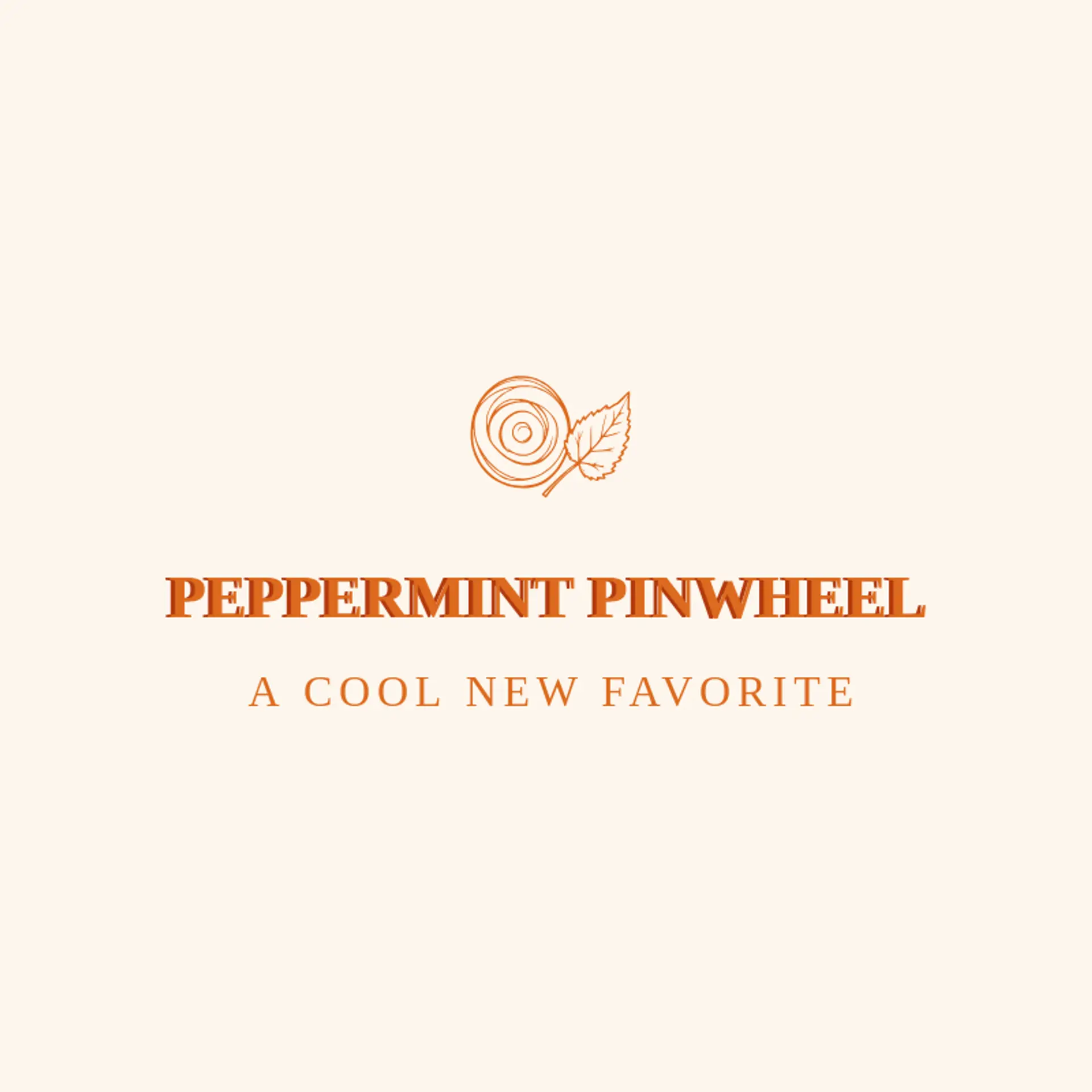 Peppermint Pinwheel logo for swirl