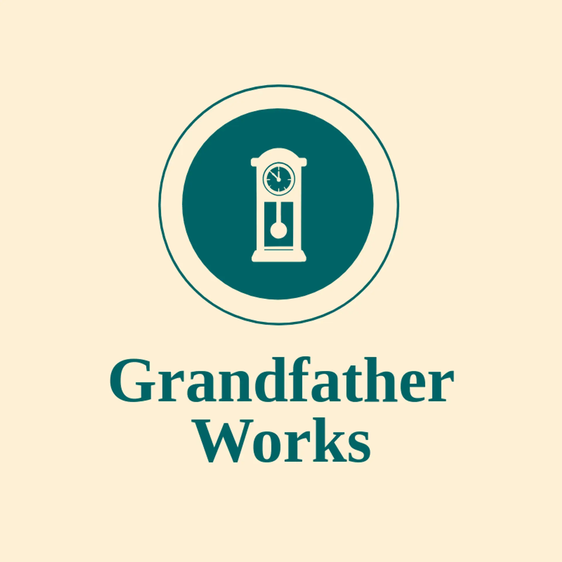 Grandfather Works logo for clock