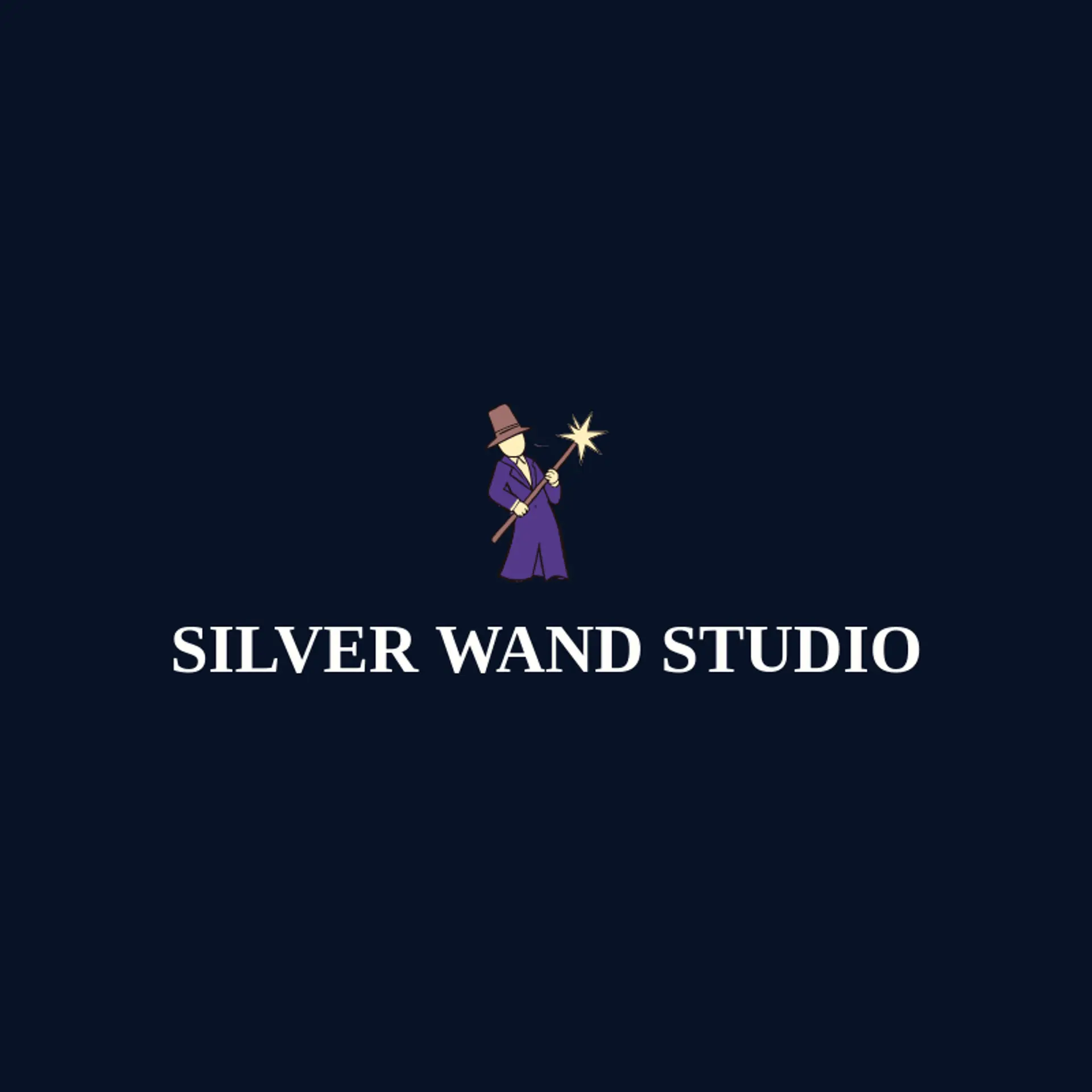 Silver Wand Studio logo for magician