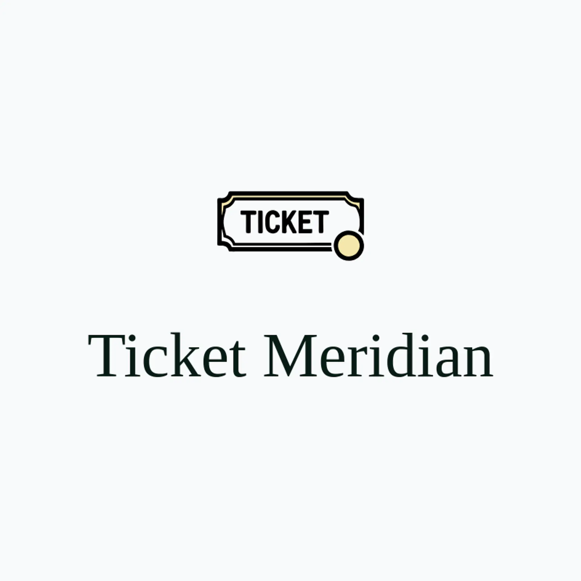 Ticket Meridian logo for ticket