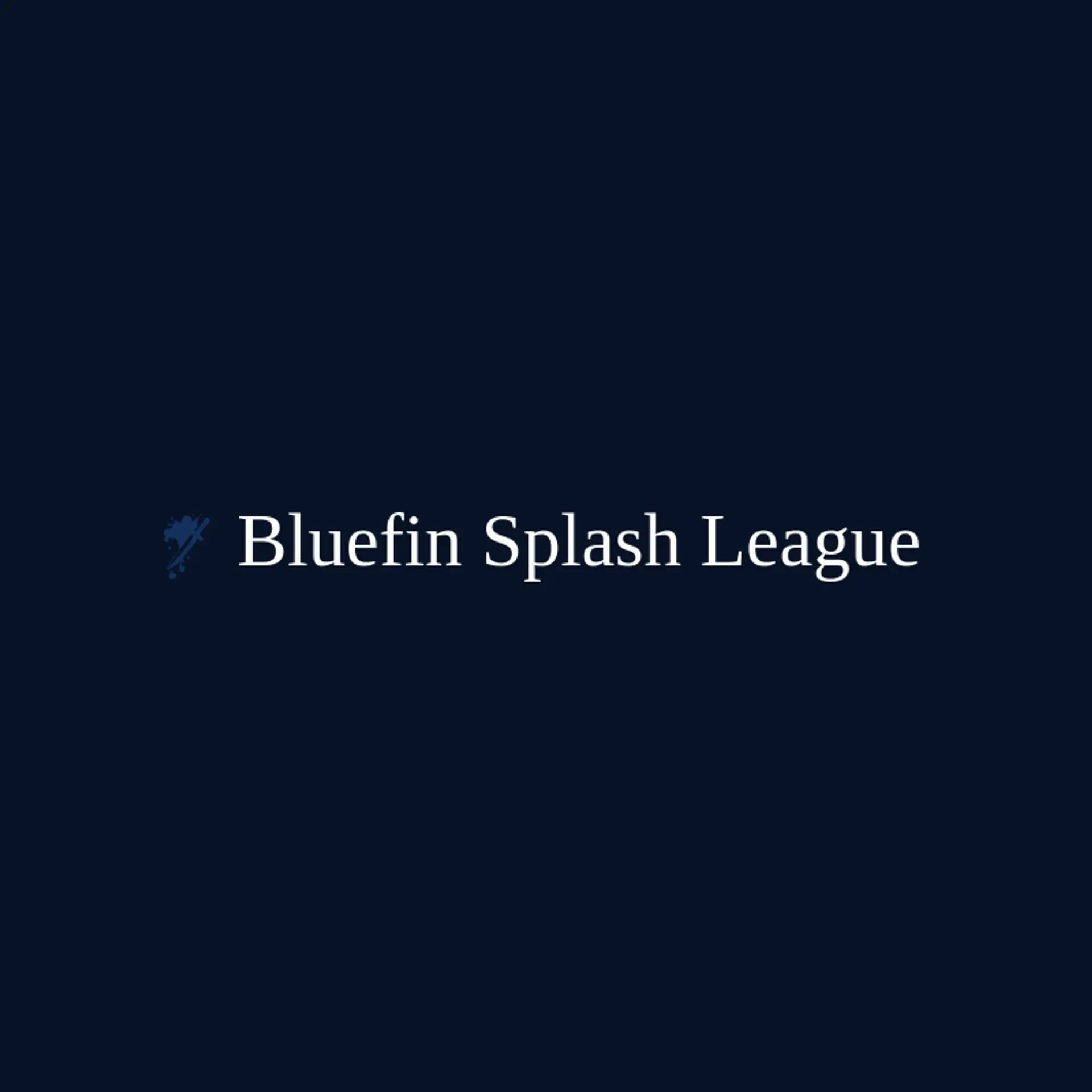 Bluefin Splash League logo for splash