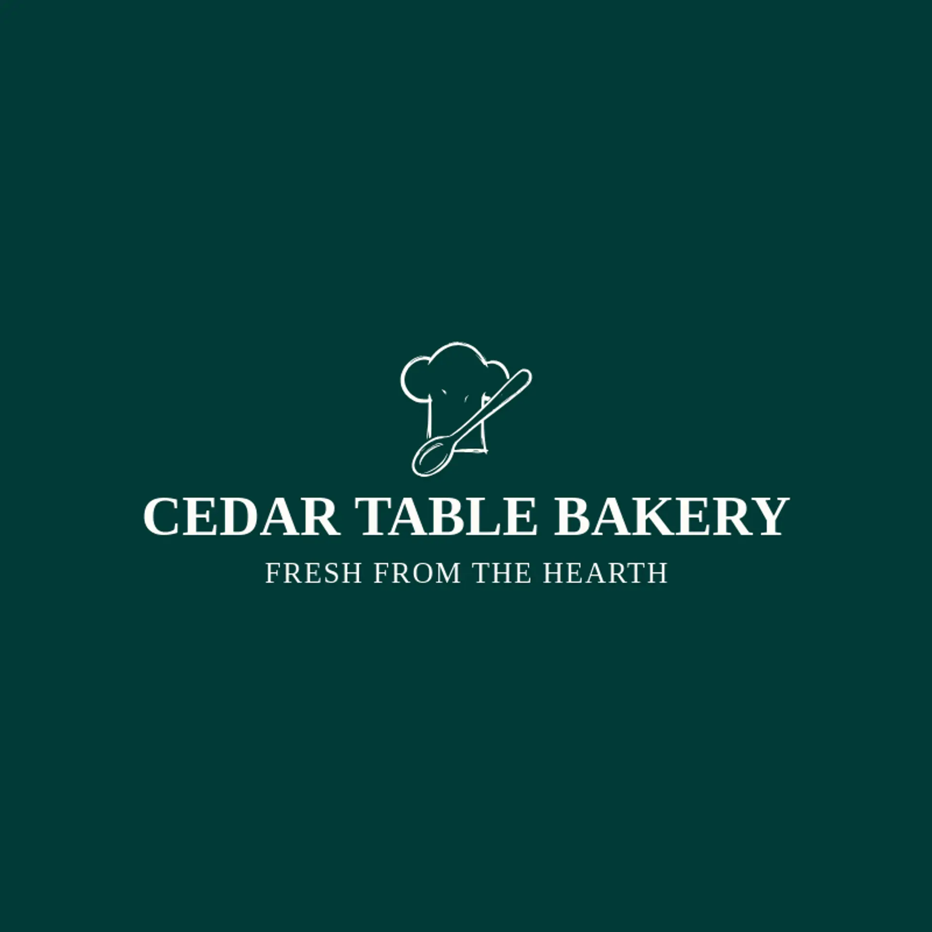 Cedar Table Bakery logo for chef hat