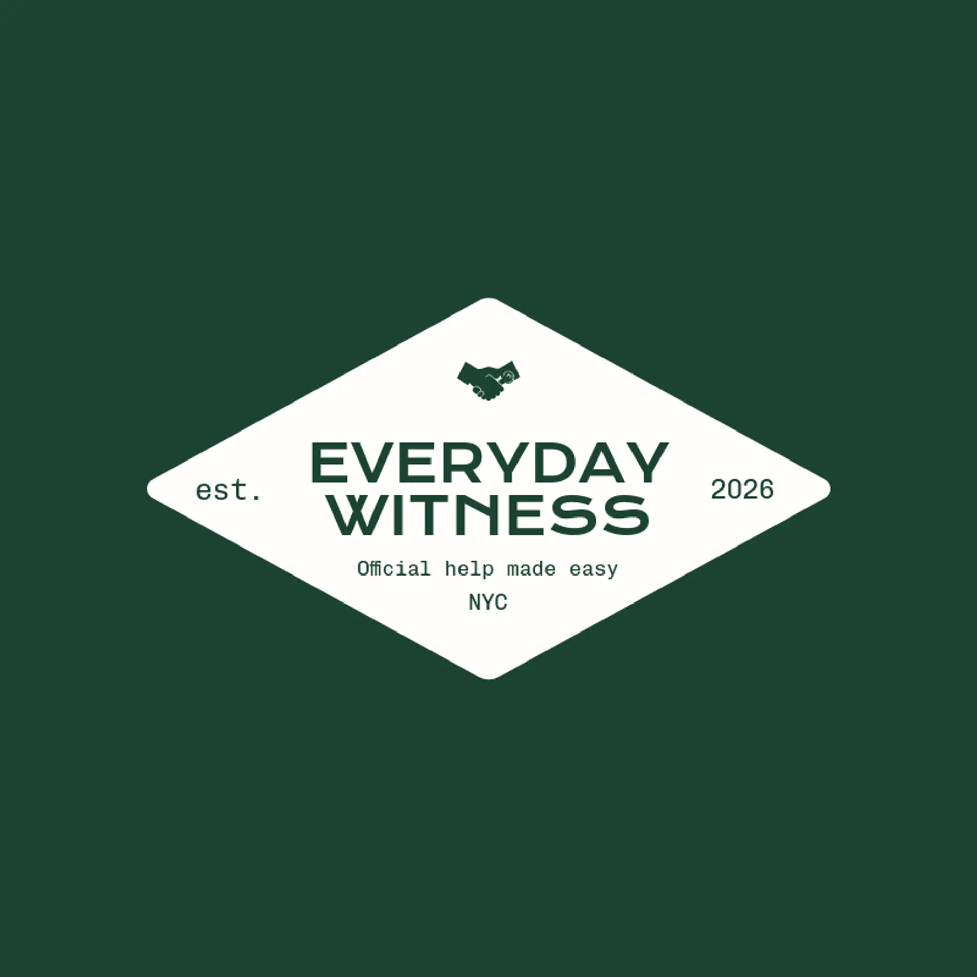 Everyday Witness logo for notary
