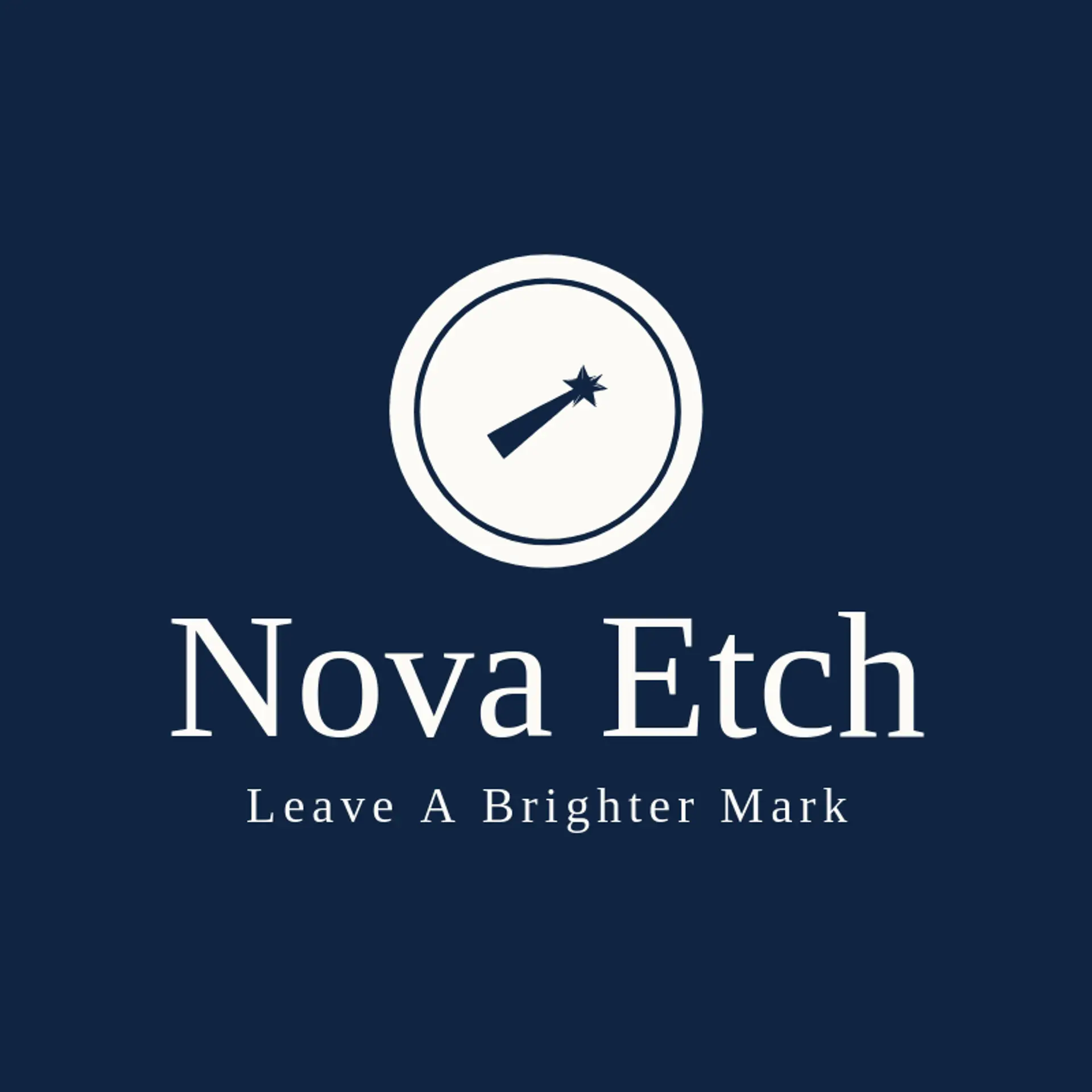 Nova Etch logo for laser